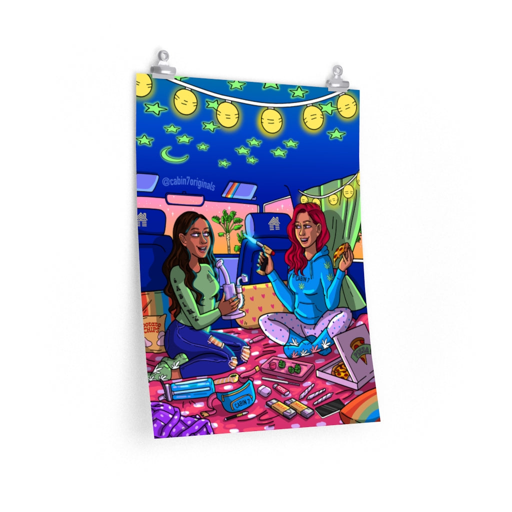 "Pizza & Dabs" Poster Print