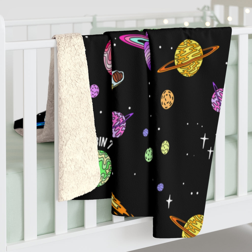 "Starry Sky" Sherpa Fleece Blanket