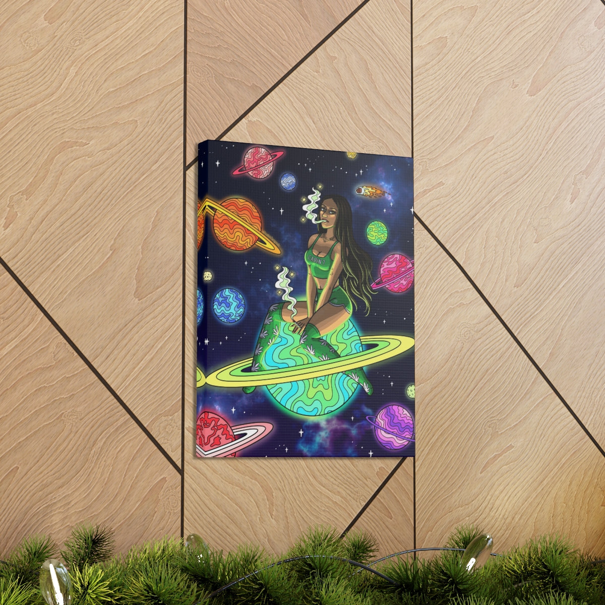 "Space Babe" Canvas Print