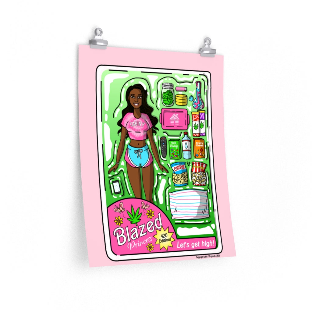 "Black Blazed Princess" Poster Print