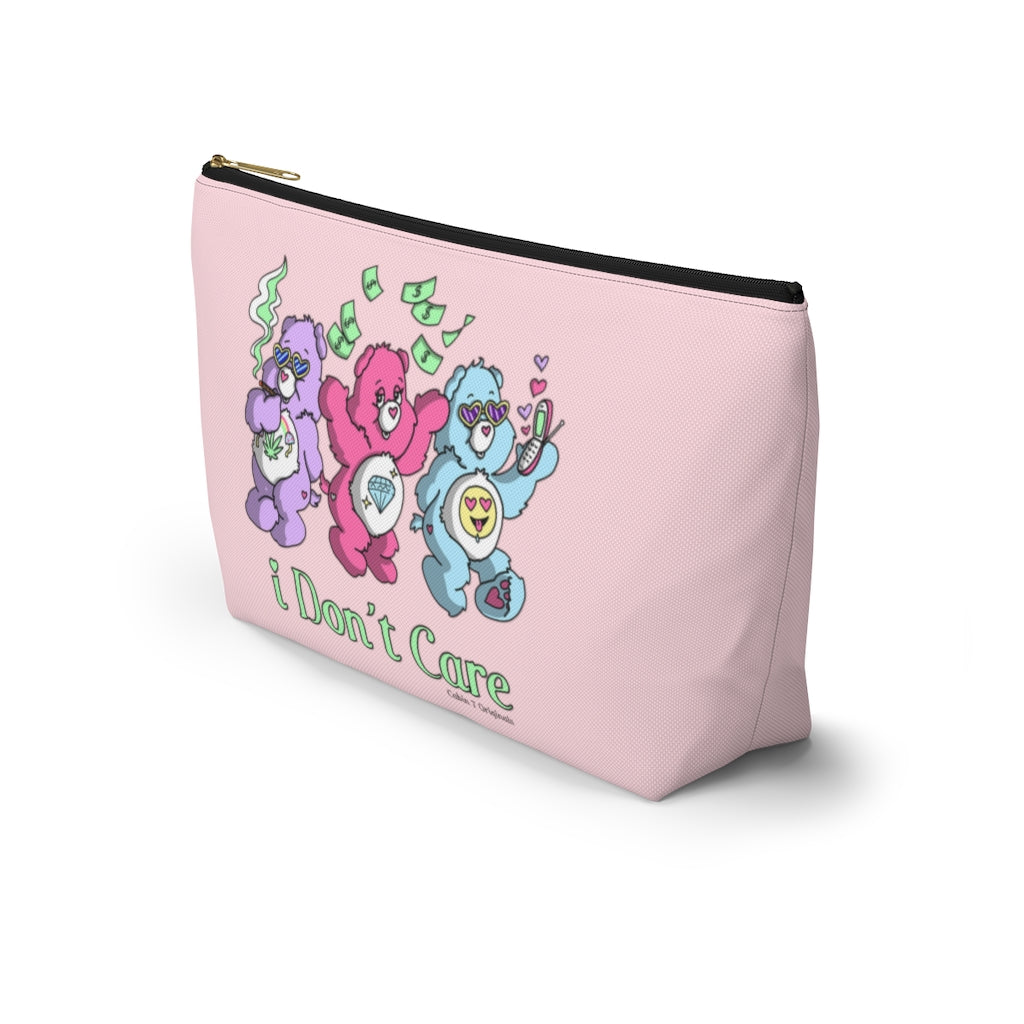 I Don't Care Zipper Pouch