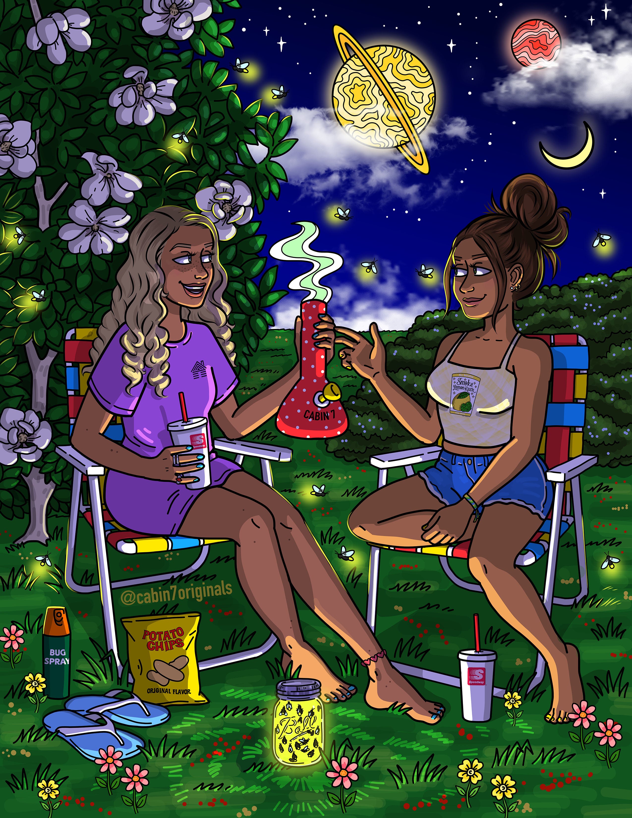 "Lightning Bugs" Poster Print