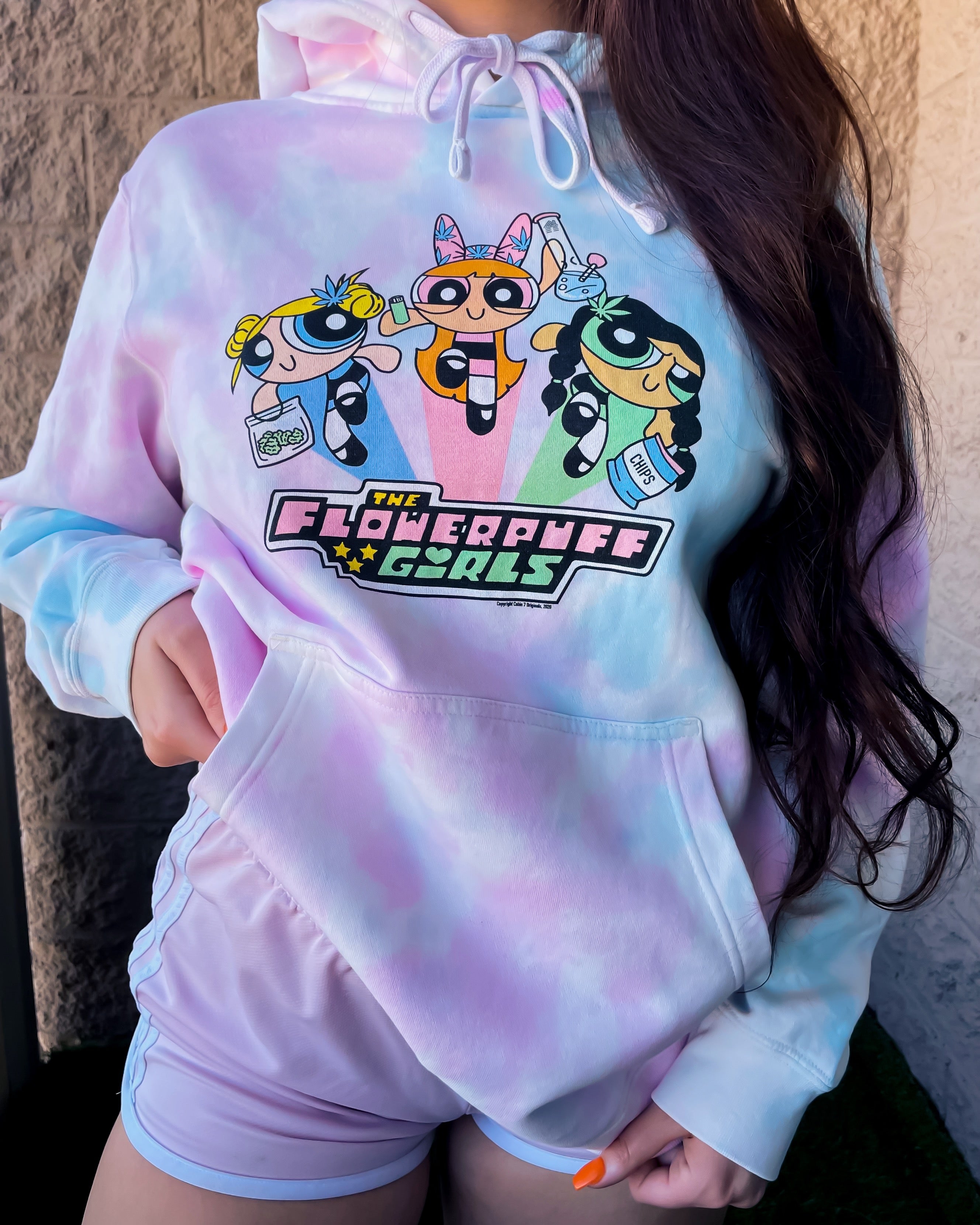 Flowerpuff Girls Tie Dye Hoodie