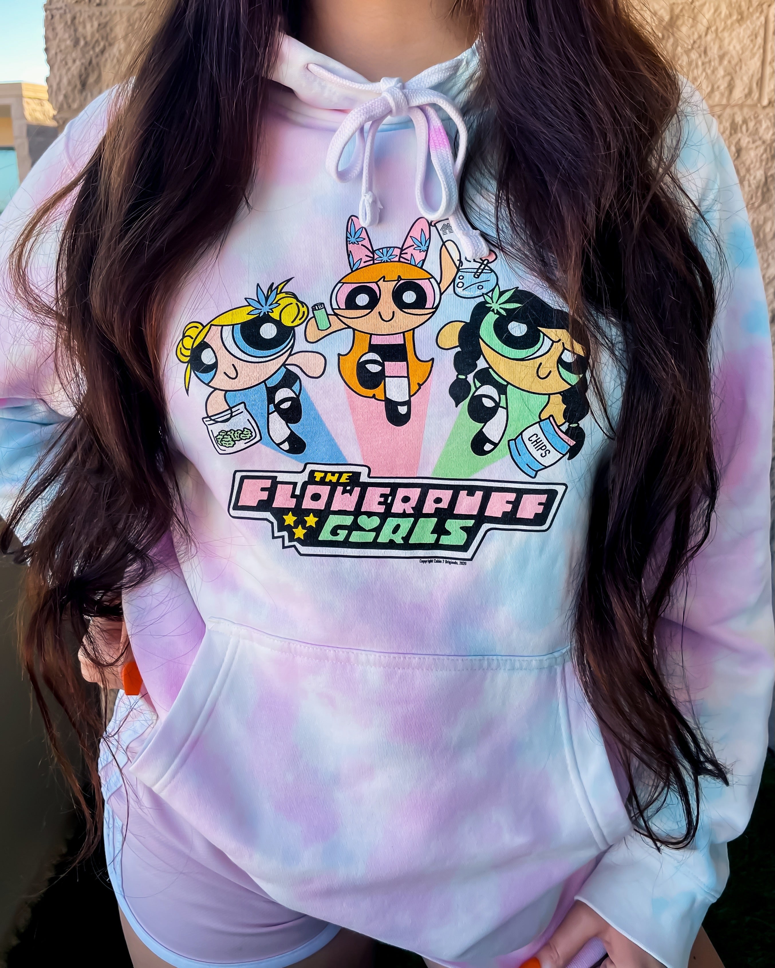 Flowerpuff Girls Tie Dye Hoodie