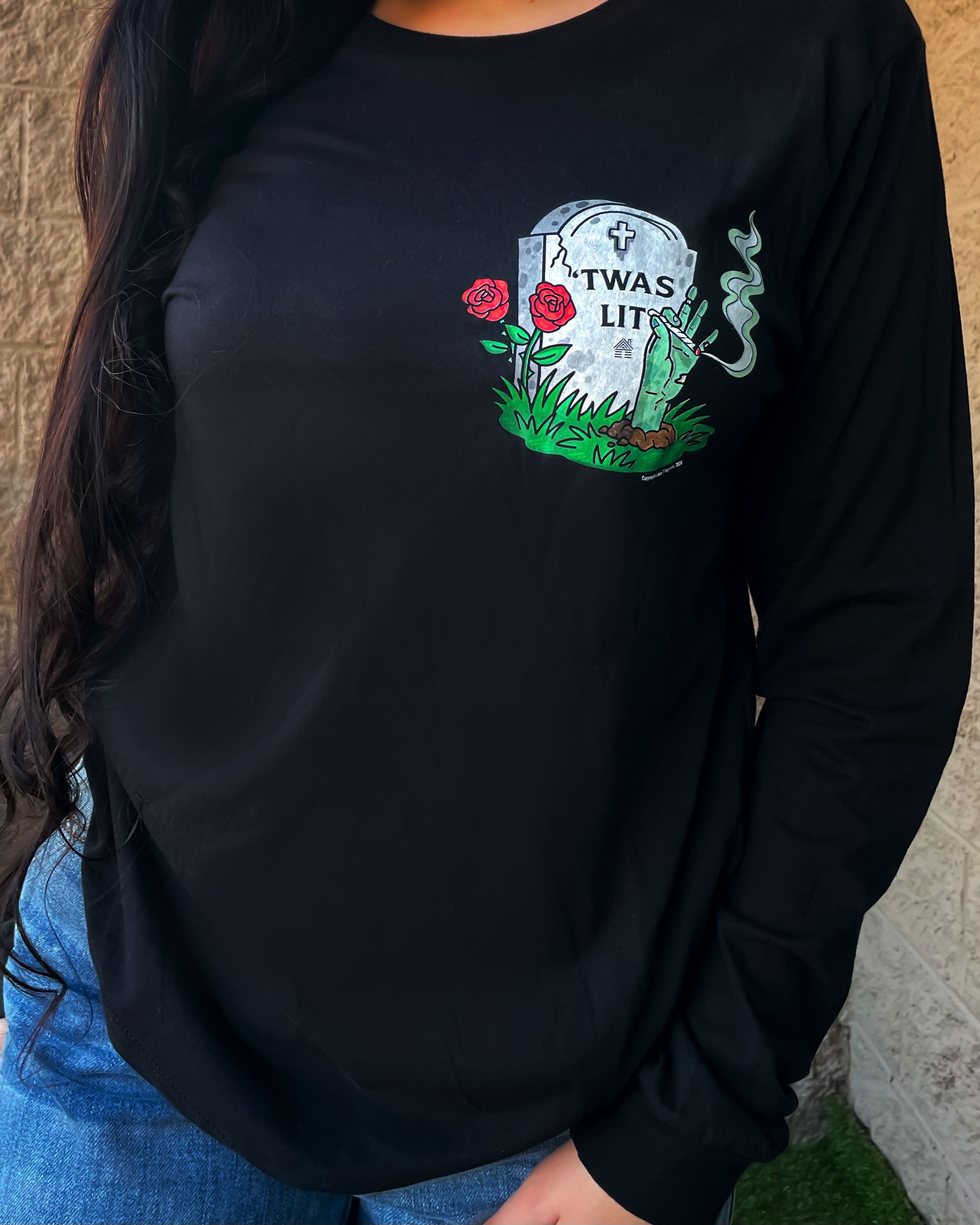 'Twas Lit Long Sleeve T-Shirt