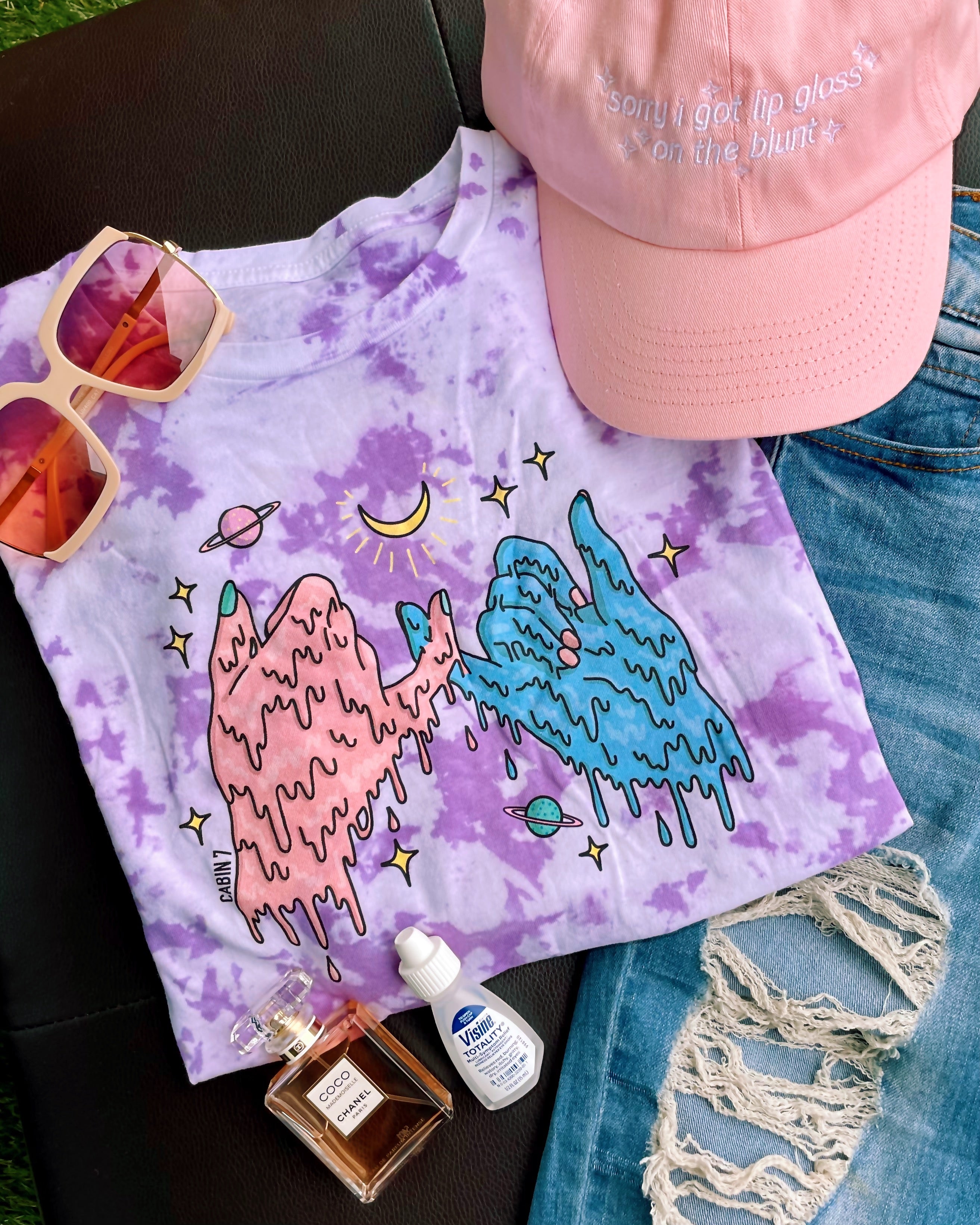 Pinky Promise Tie Dye Cropped Tee