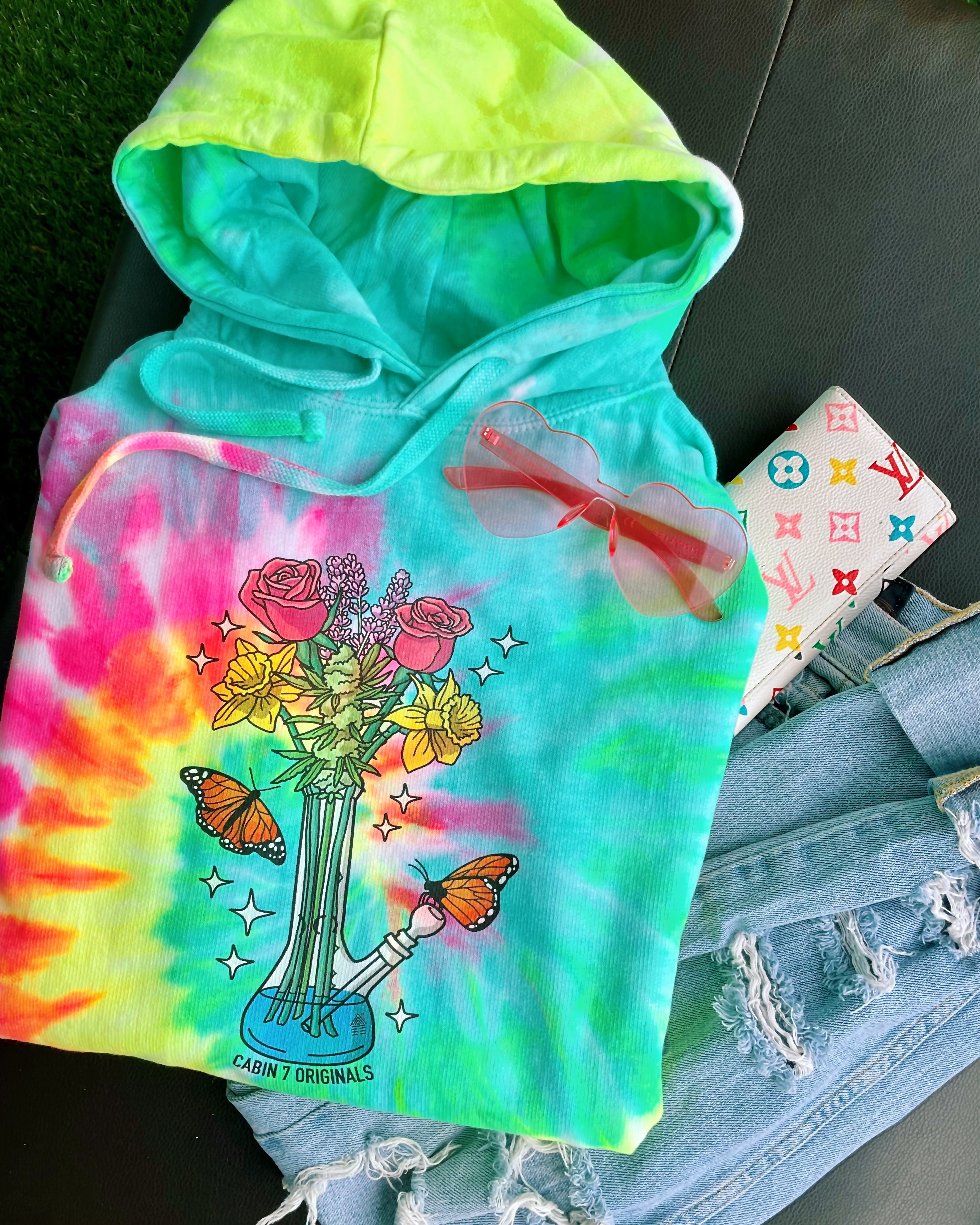 Bong Bouquet Tie Dye Hoodie
