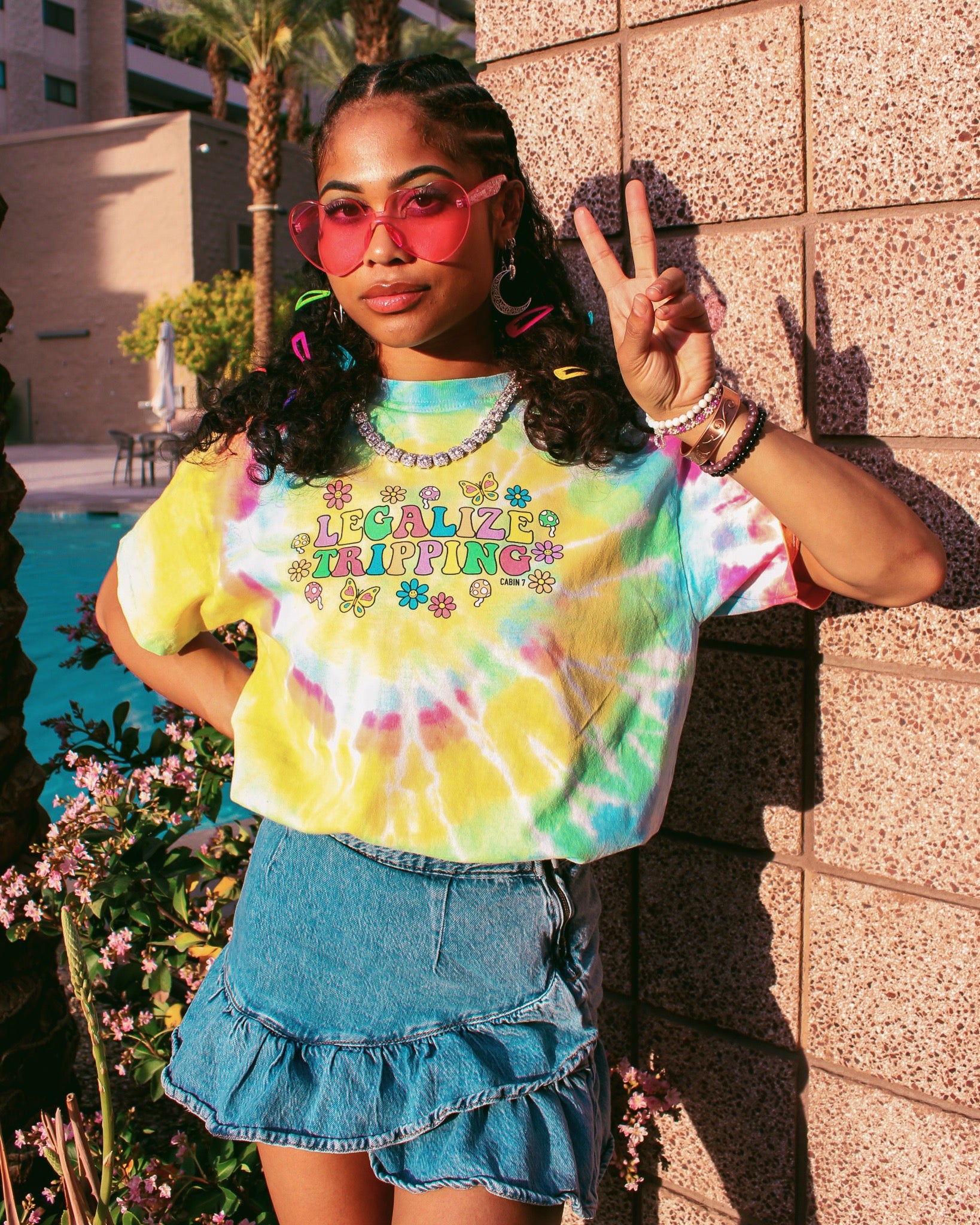 Legalize Tripping Tie Dye T-Shirt
