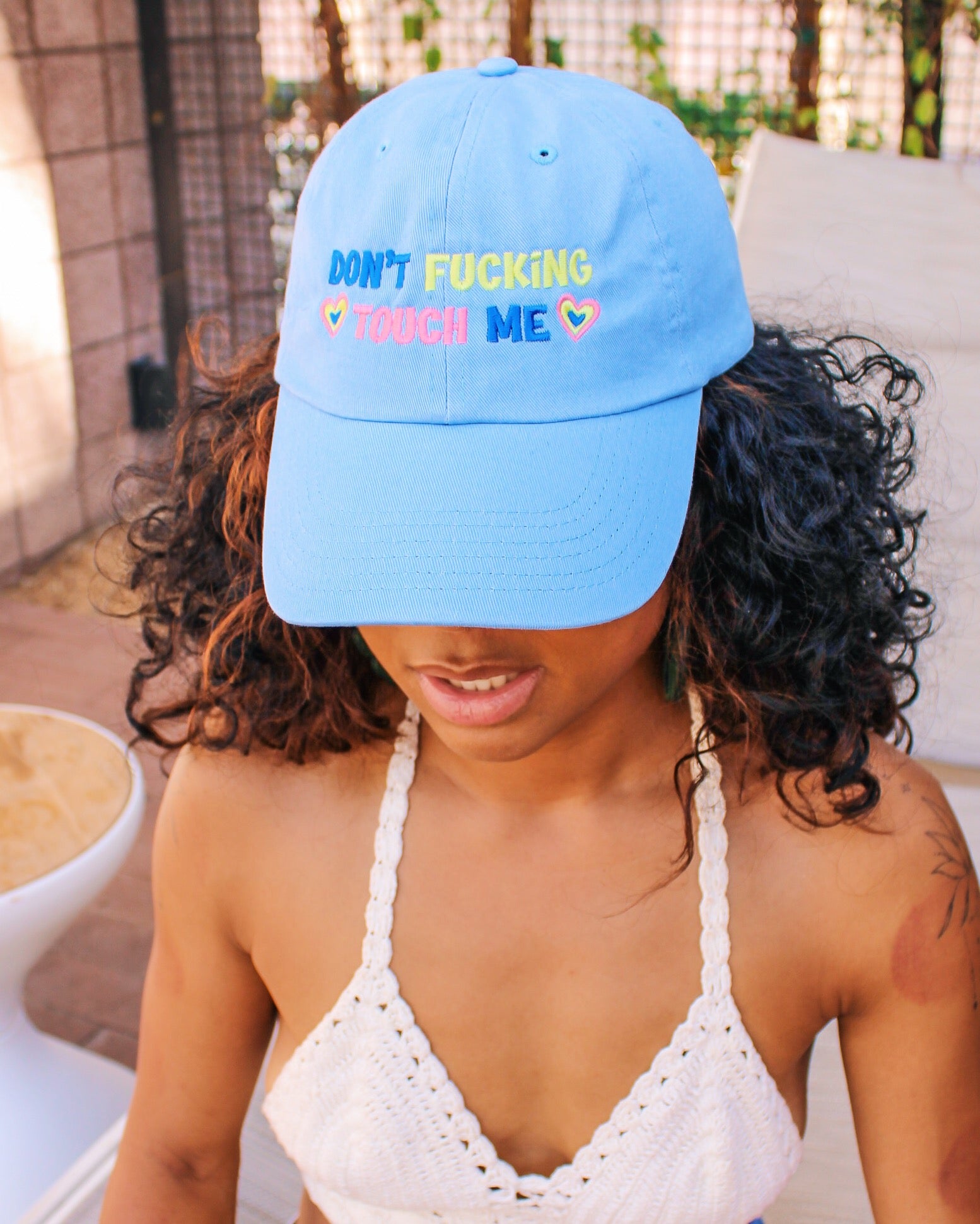 Don't Touch Me Dad Hat