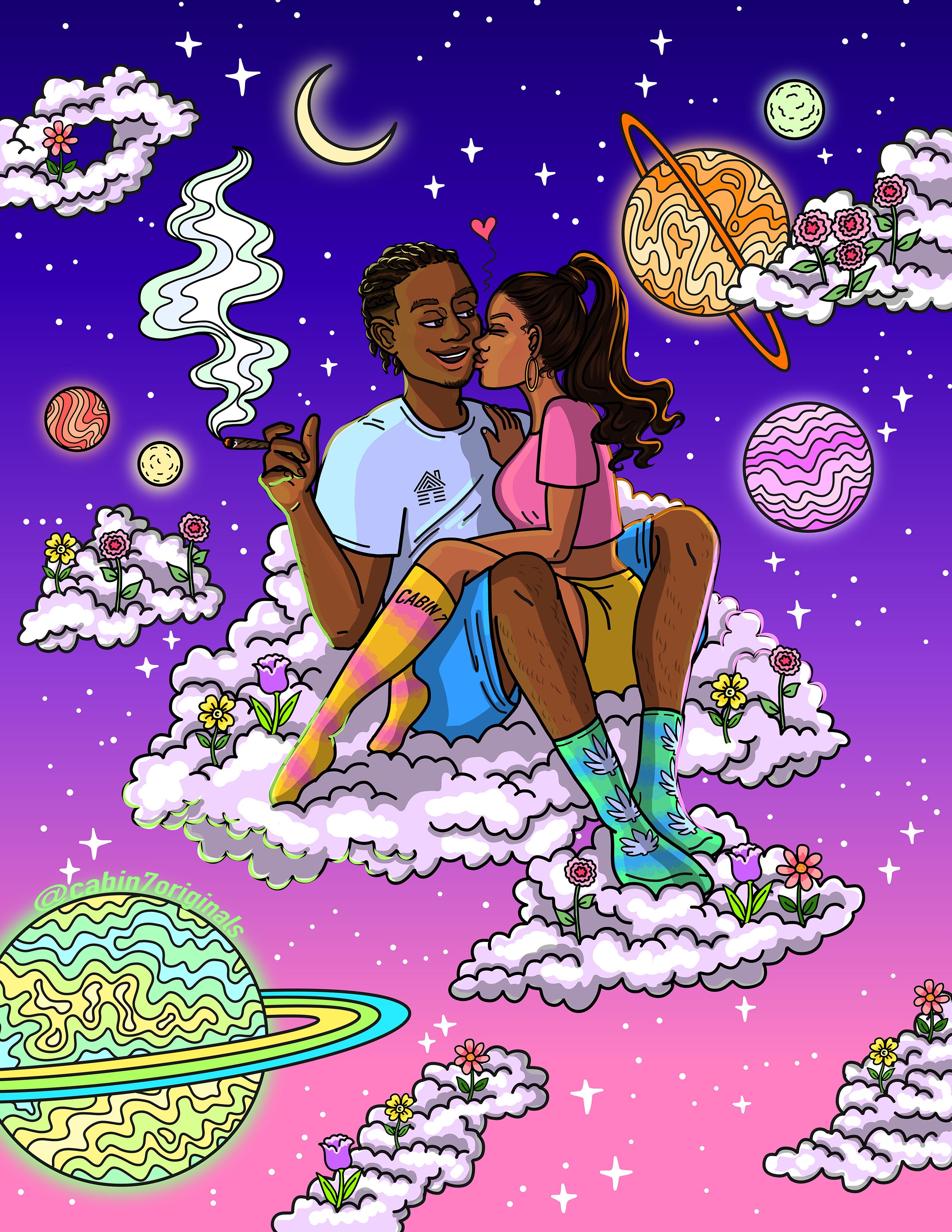 "In The Clouds" Poster Print