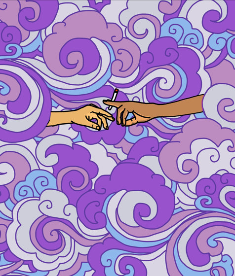 "Joint Custody (Violet)" Poster Print