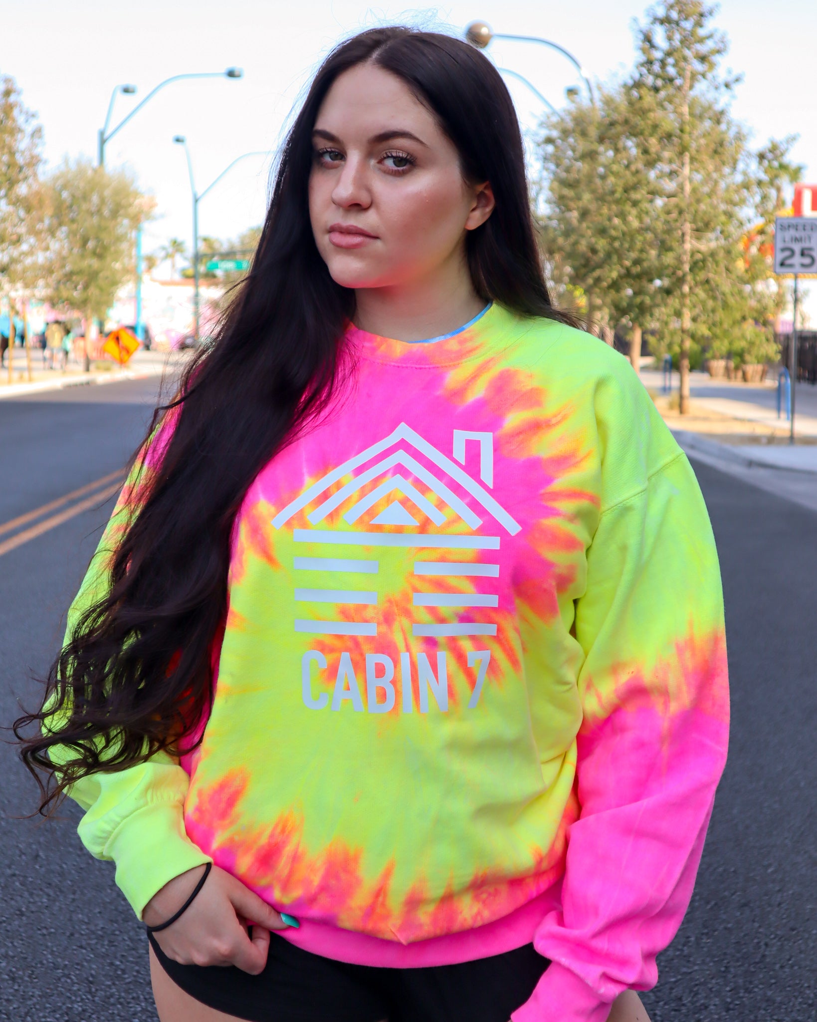 Cabin Logo Tie Dye Sweatshirt