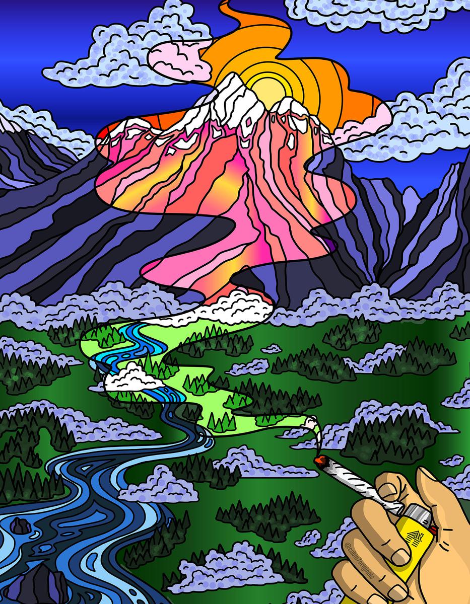 "Medicated Perspective II" Poster Print