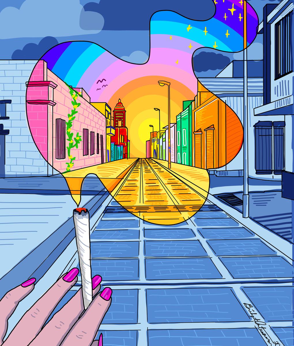 "Medicated Perspective" Poster Print