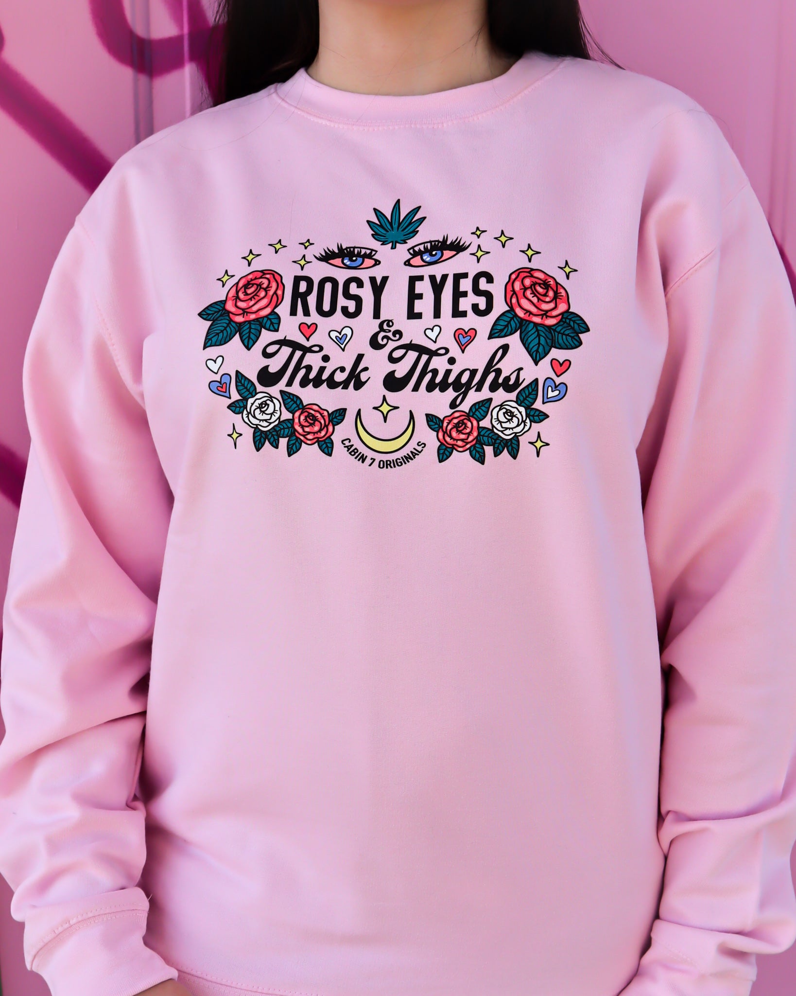 Rosy Eyes & Thick Thighs Sweatshirt