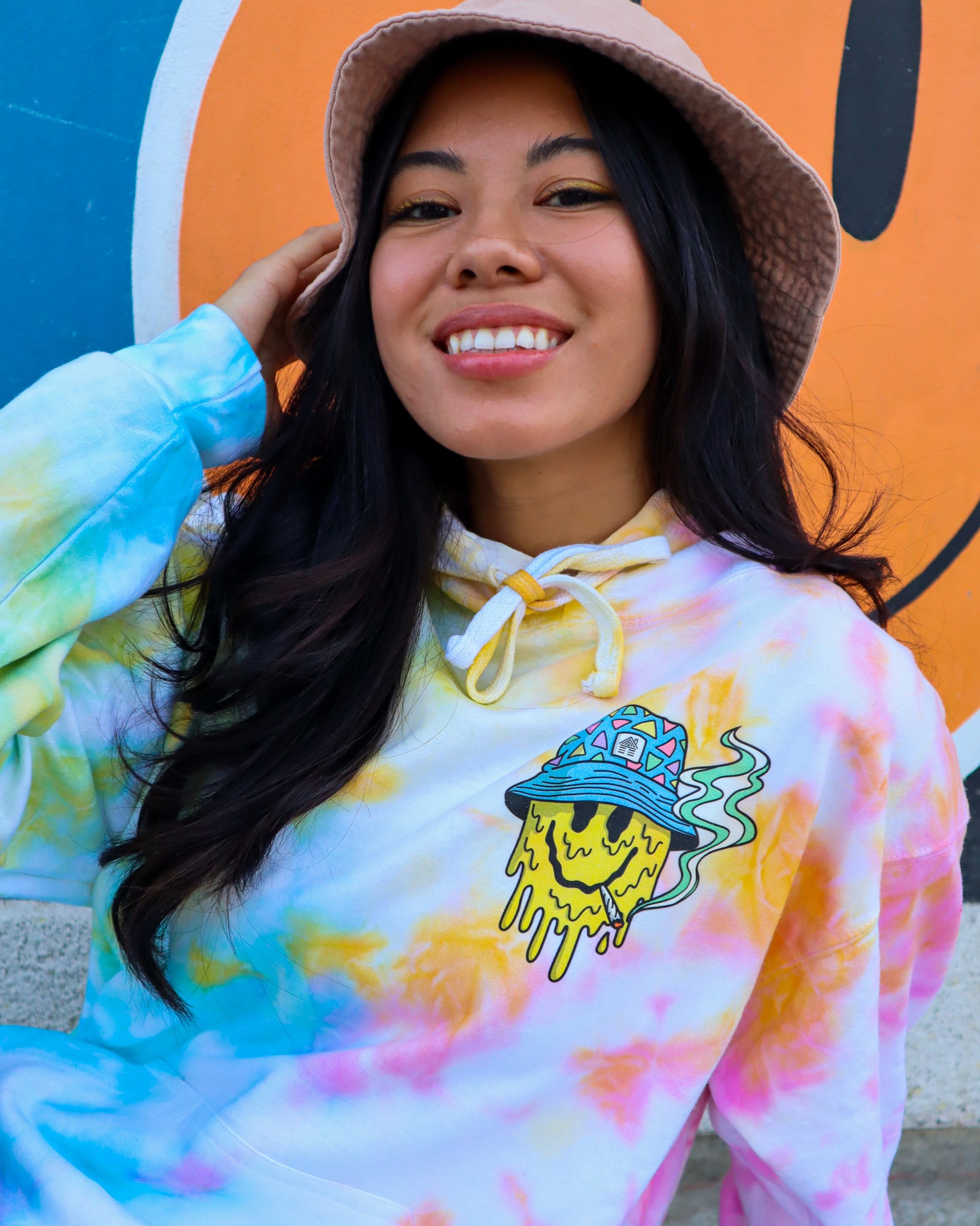 Stoney Smiley Tie Dye Hoodie