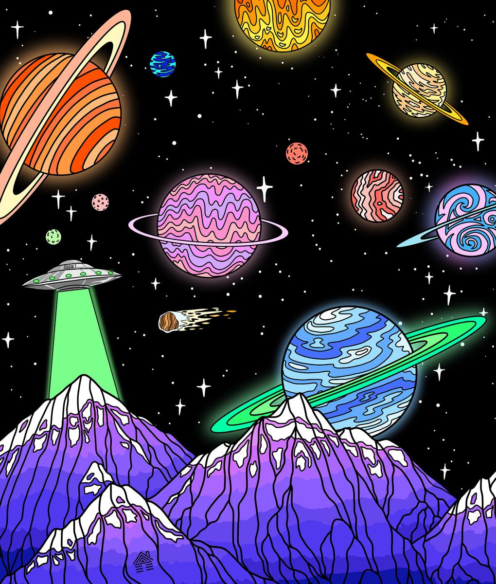 "Starry Sky" Poster Print