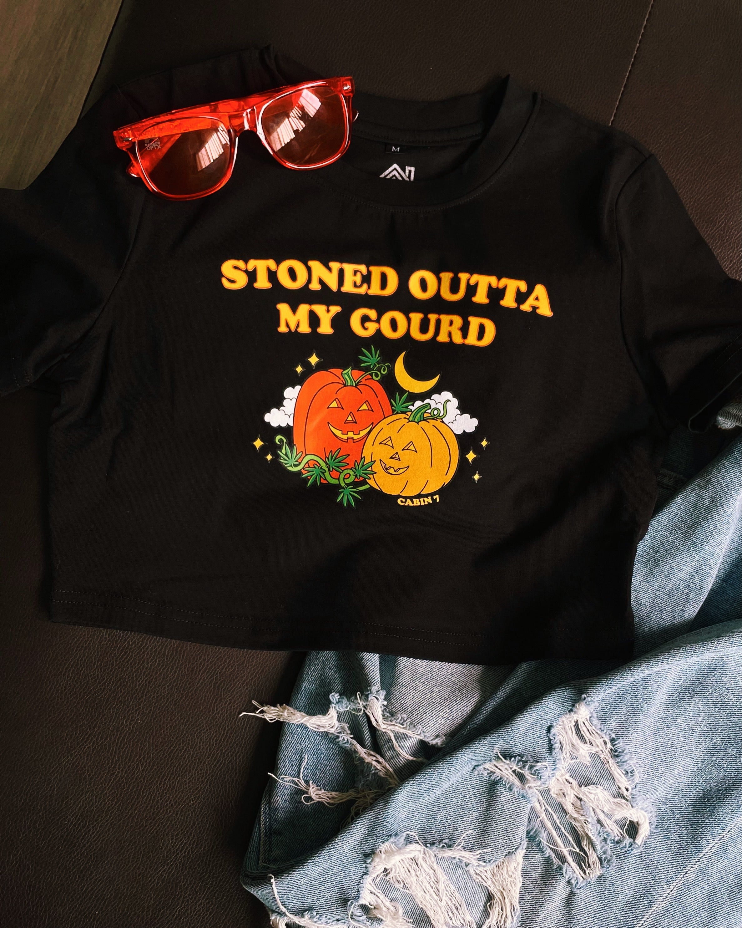 Stoned Outta My Gourd Crop Top