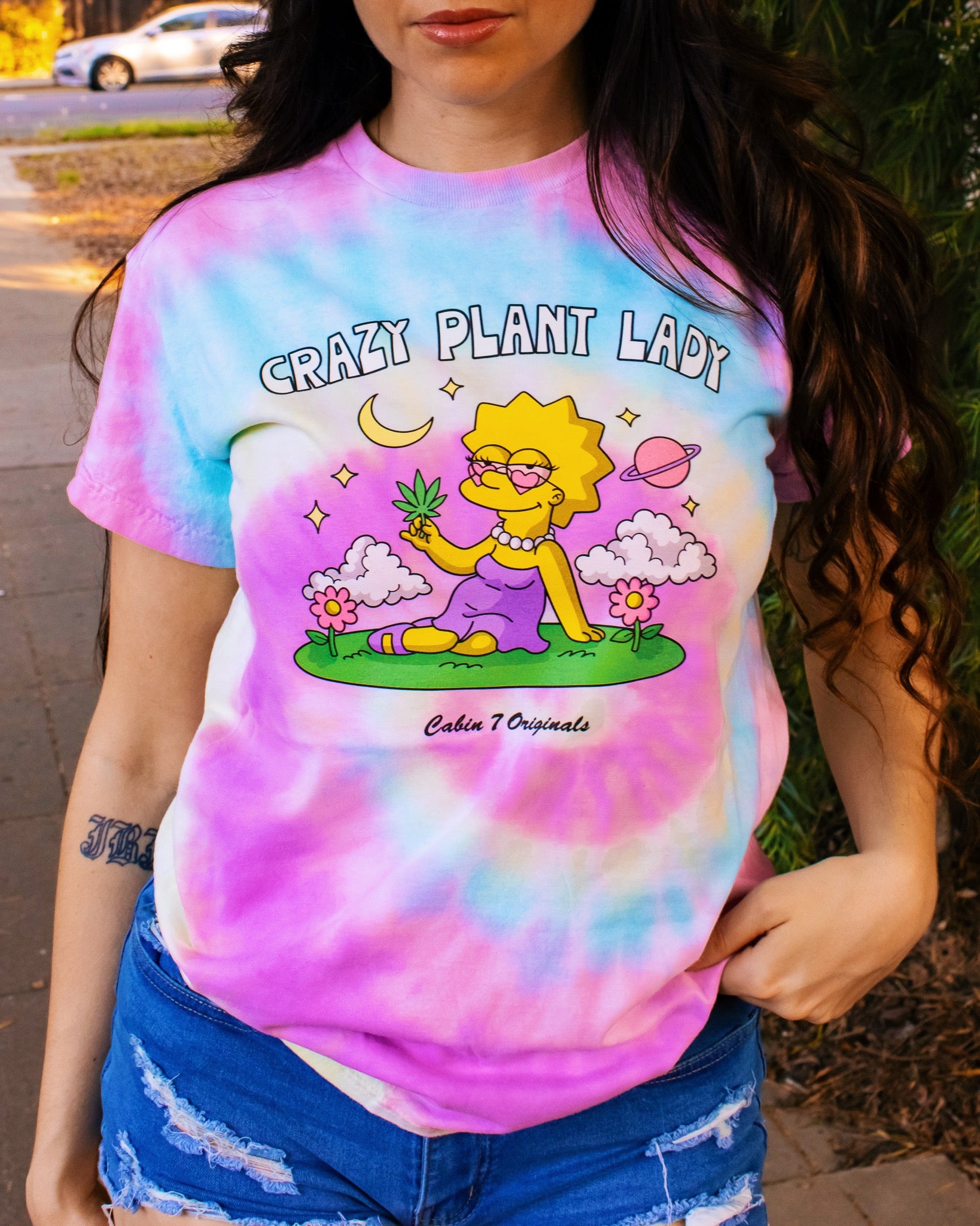 Crazy Plant Lady Tie Dye T-Shirt