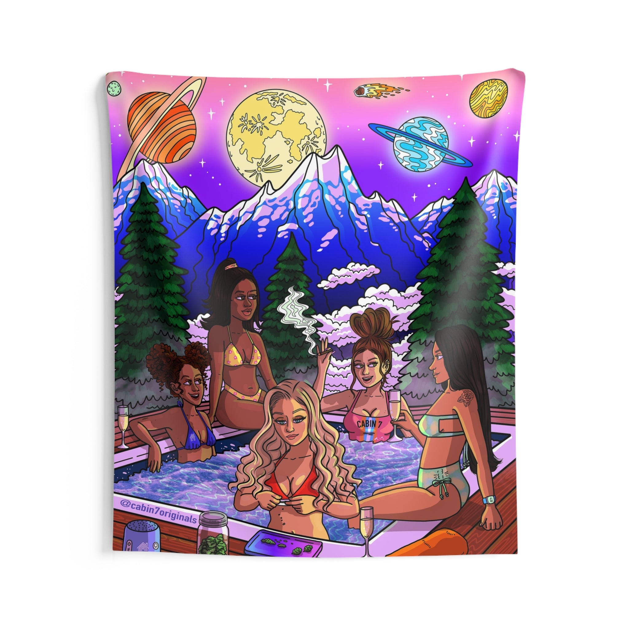 "Jacuzzi" Wall Tapestry
