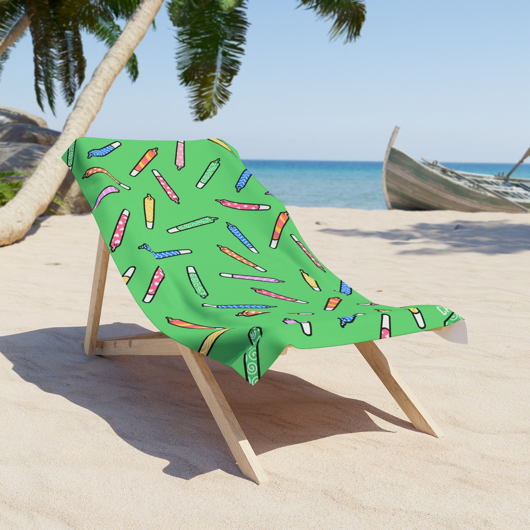 J's Beach Towel - Kelly Green