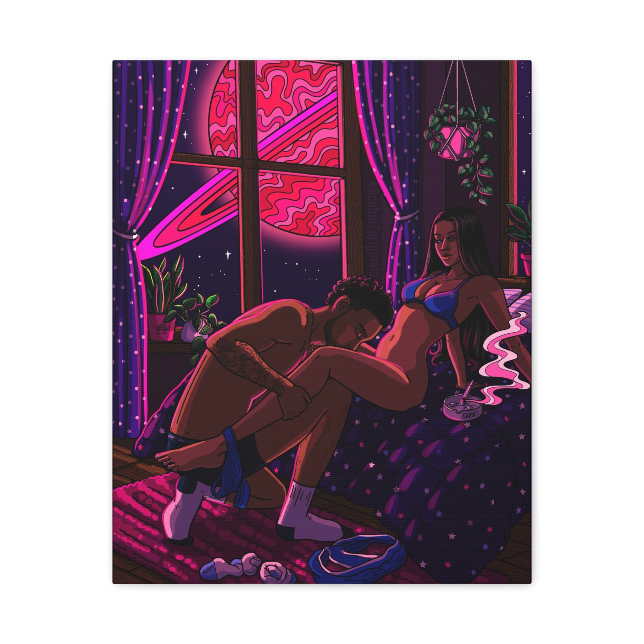 "FUCHSIA FIRE" Canvas Print