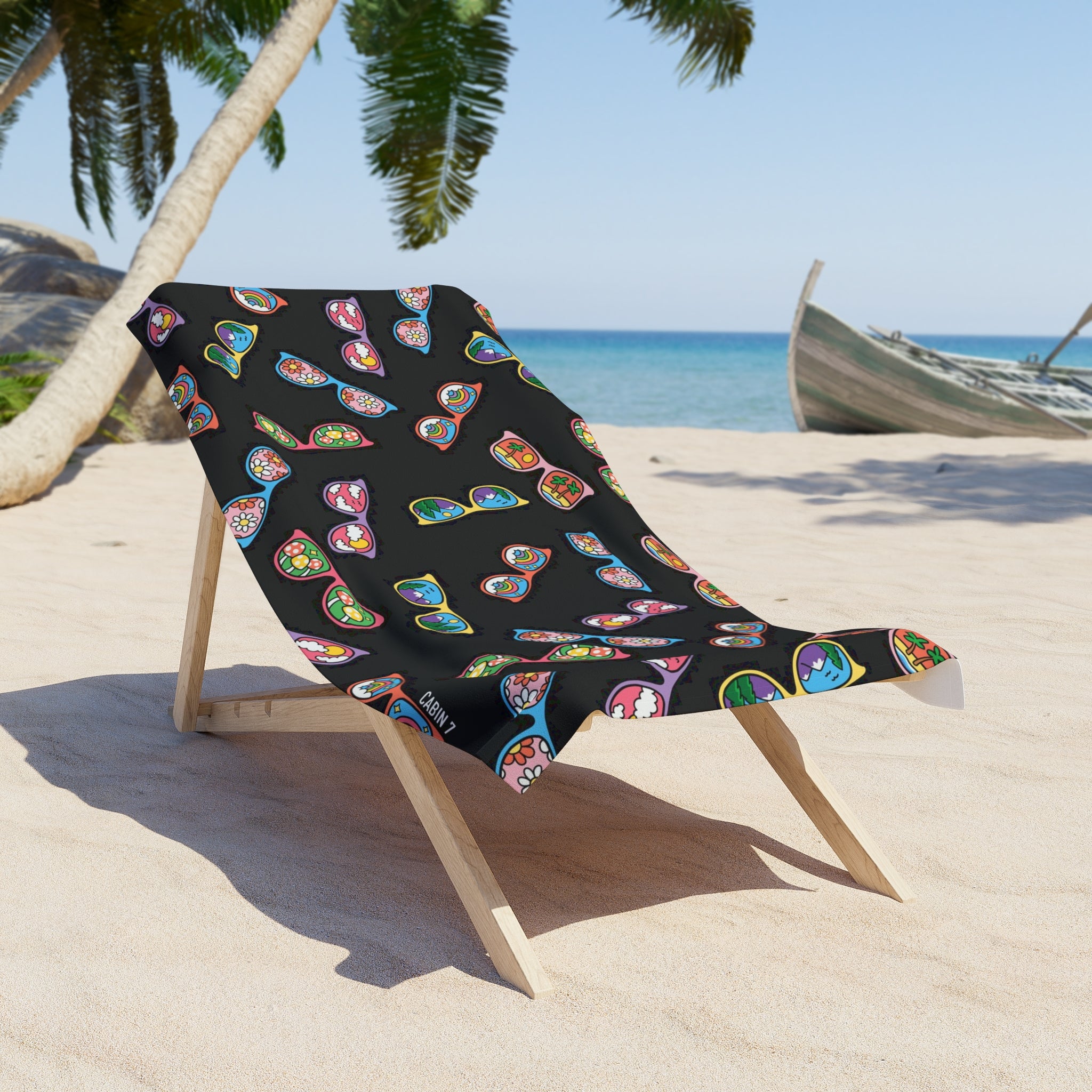 Sunnies Beach Towel - Black