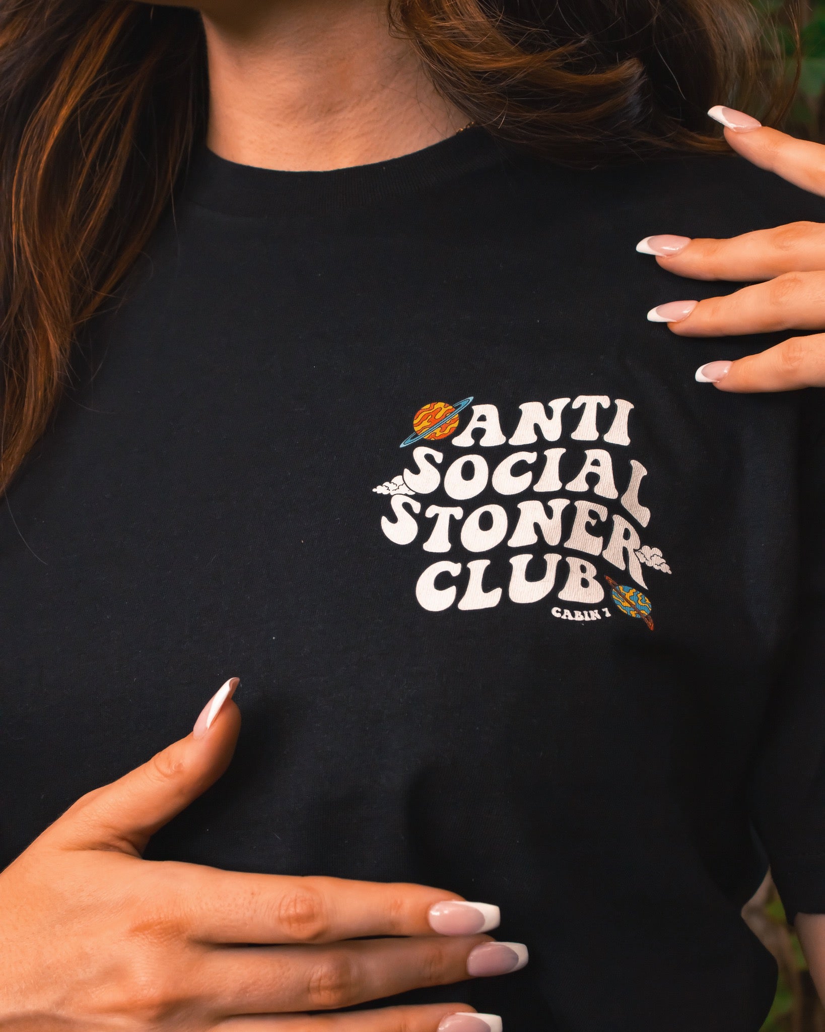 Antisocial Stoner Club T-Shirt - BLACK