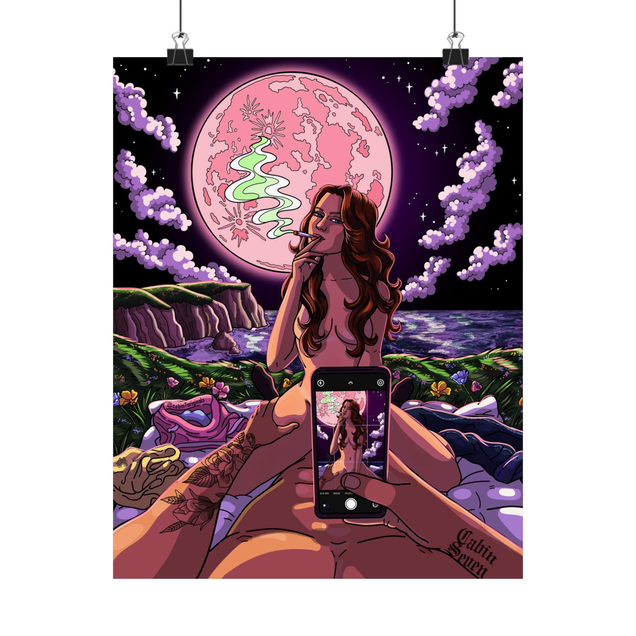 "Strawberry Moon" Poster Print