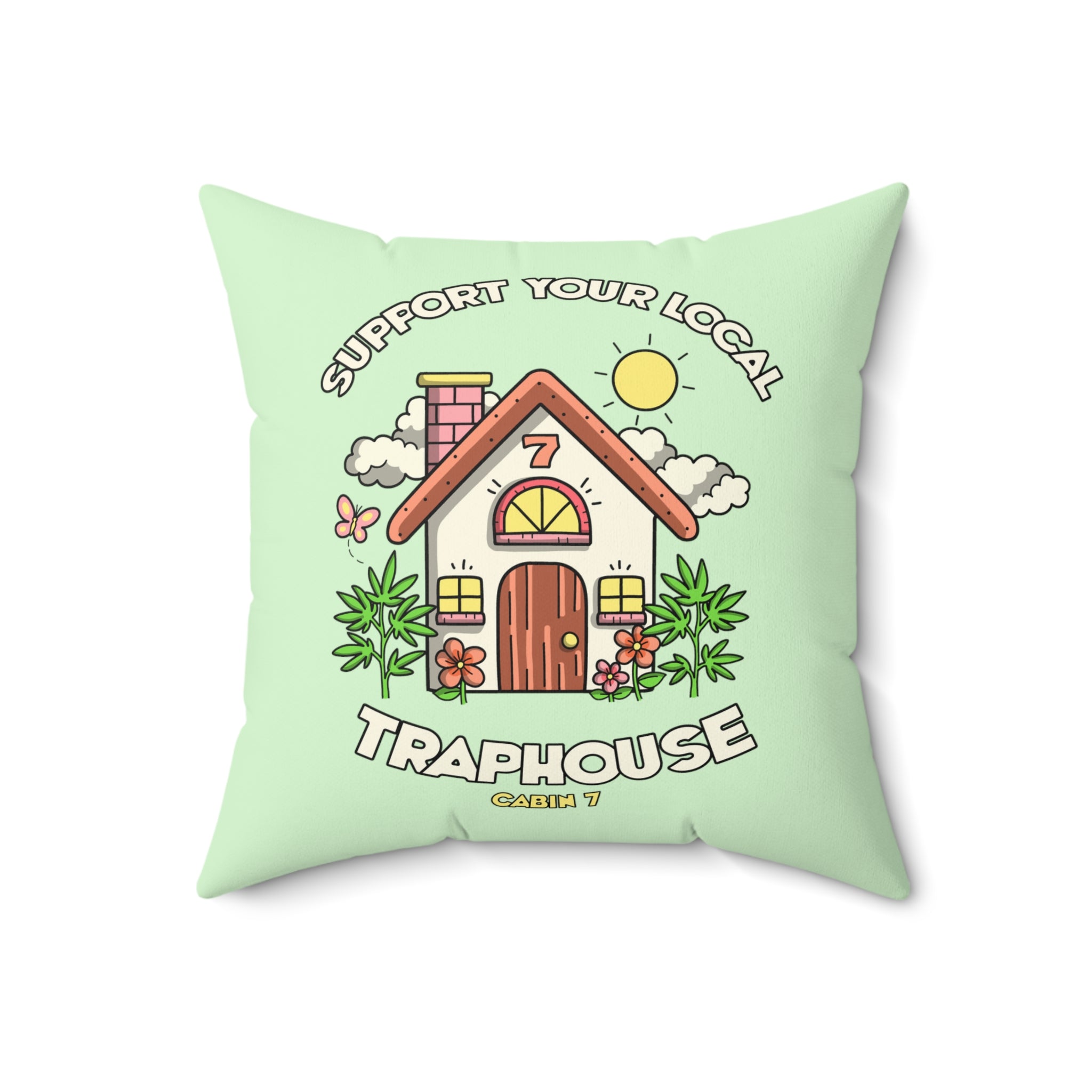 Local Traphouse Throw Pillow