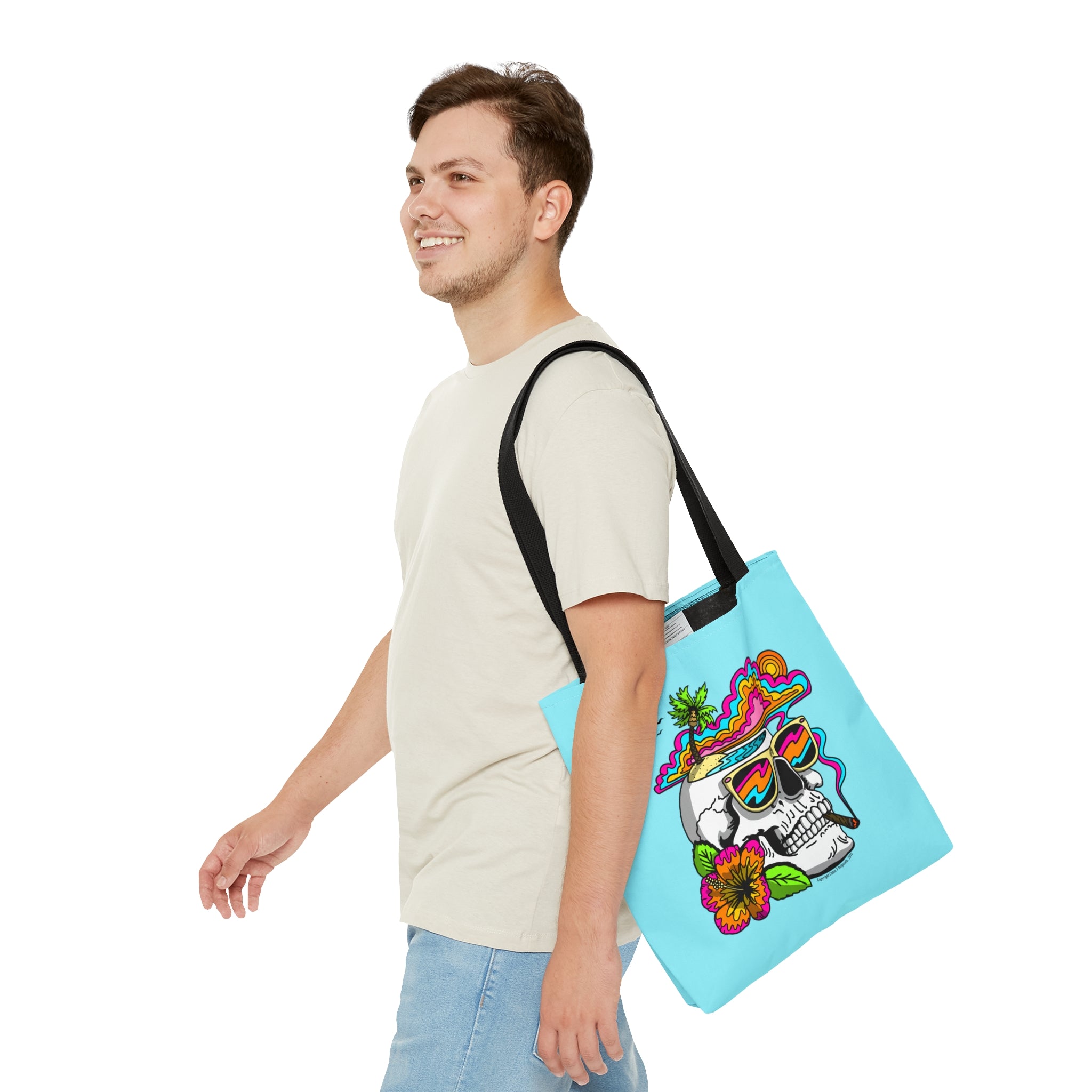 Summertime Skull Tote Bag