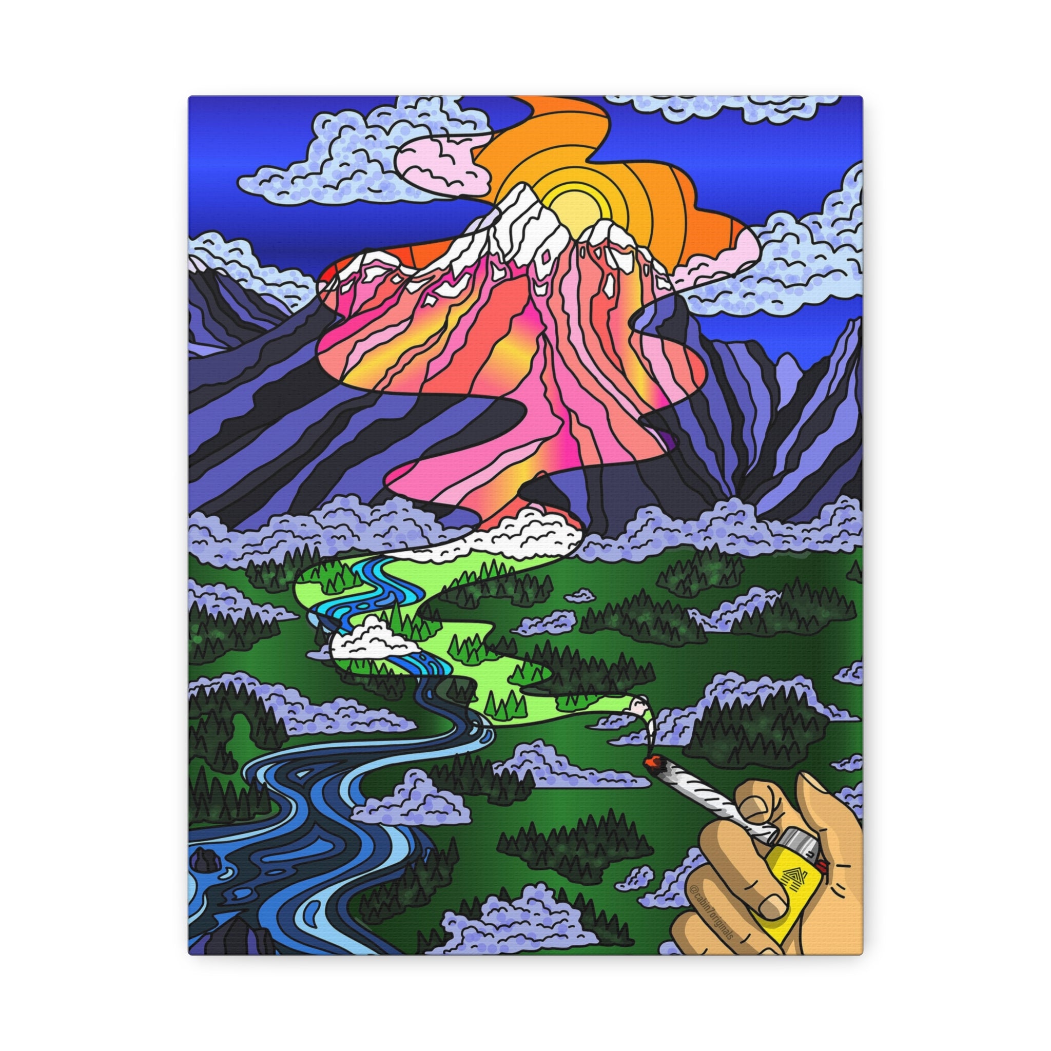 "Medicated Perspective 2" Canvas Print