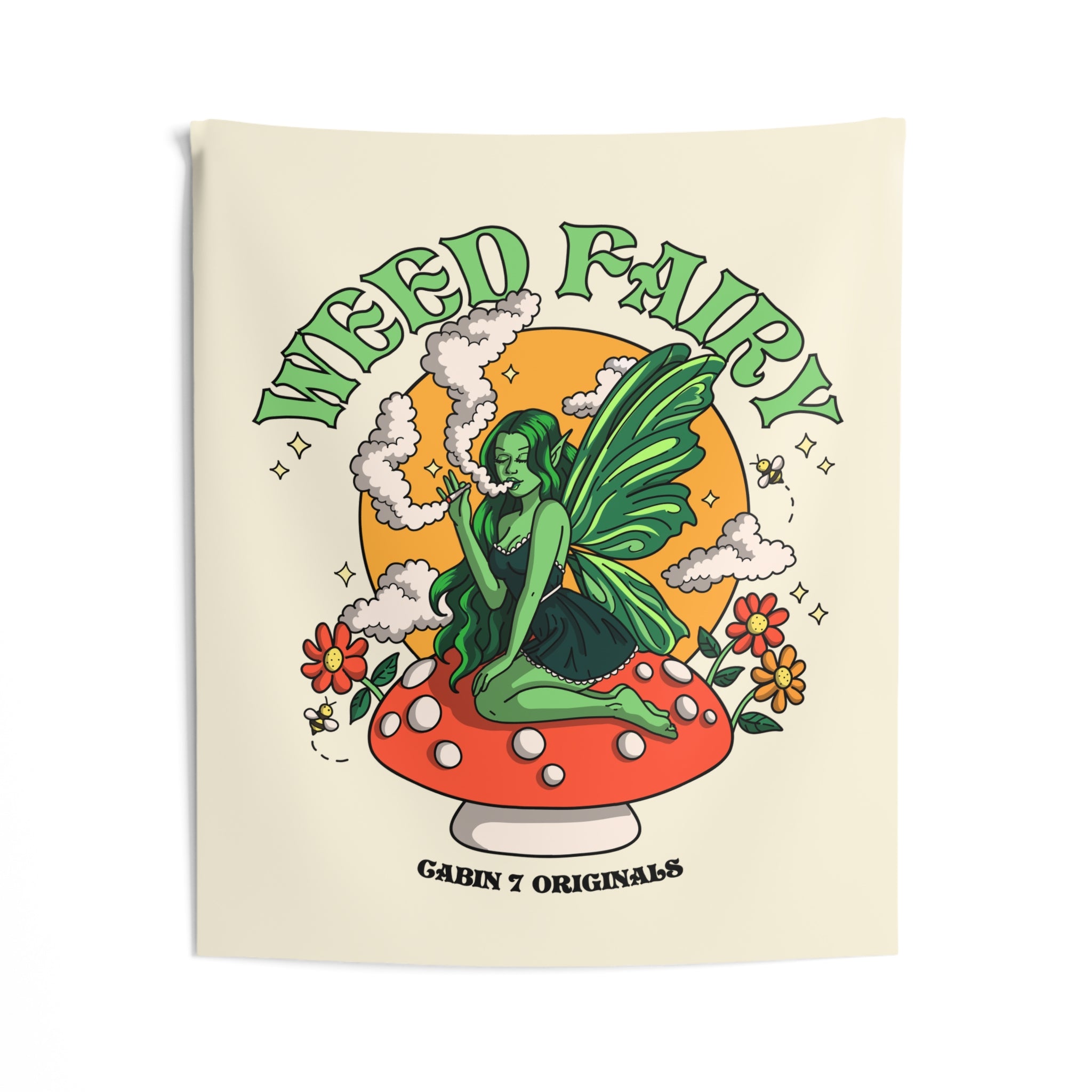 "Weed Fairy" Wall Tapestry