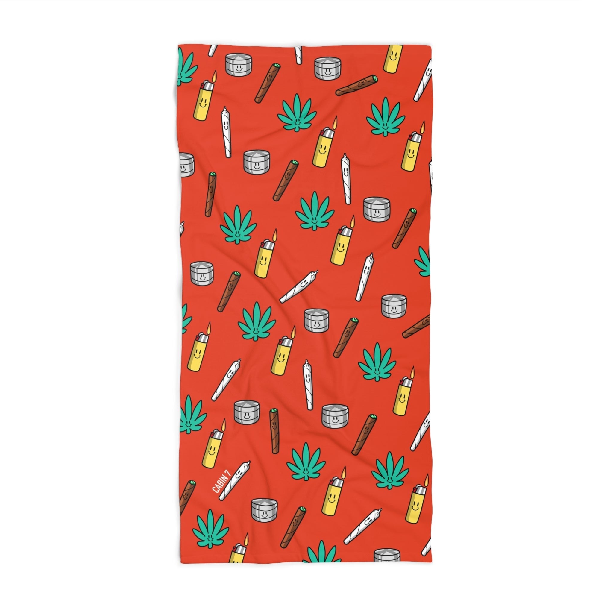 Happy Daze Beach Towel - Blaze