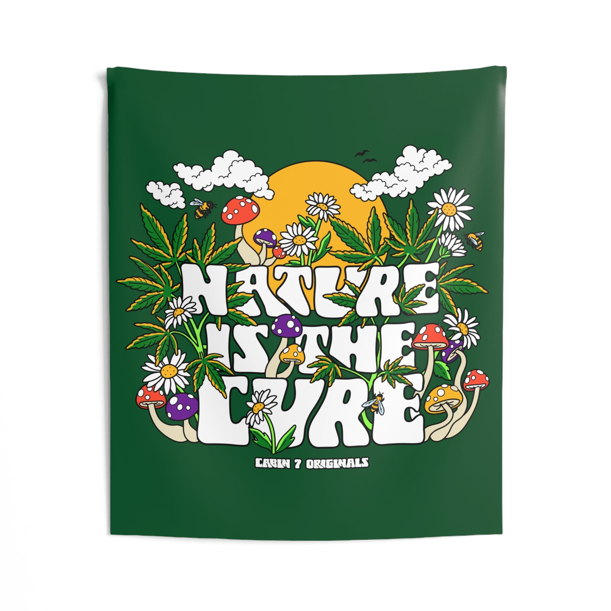 "Nature Is The Cure" Wall Tapestry