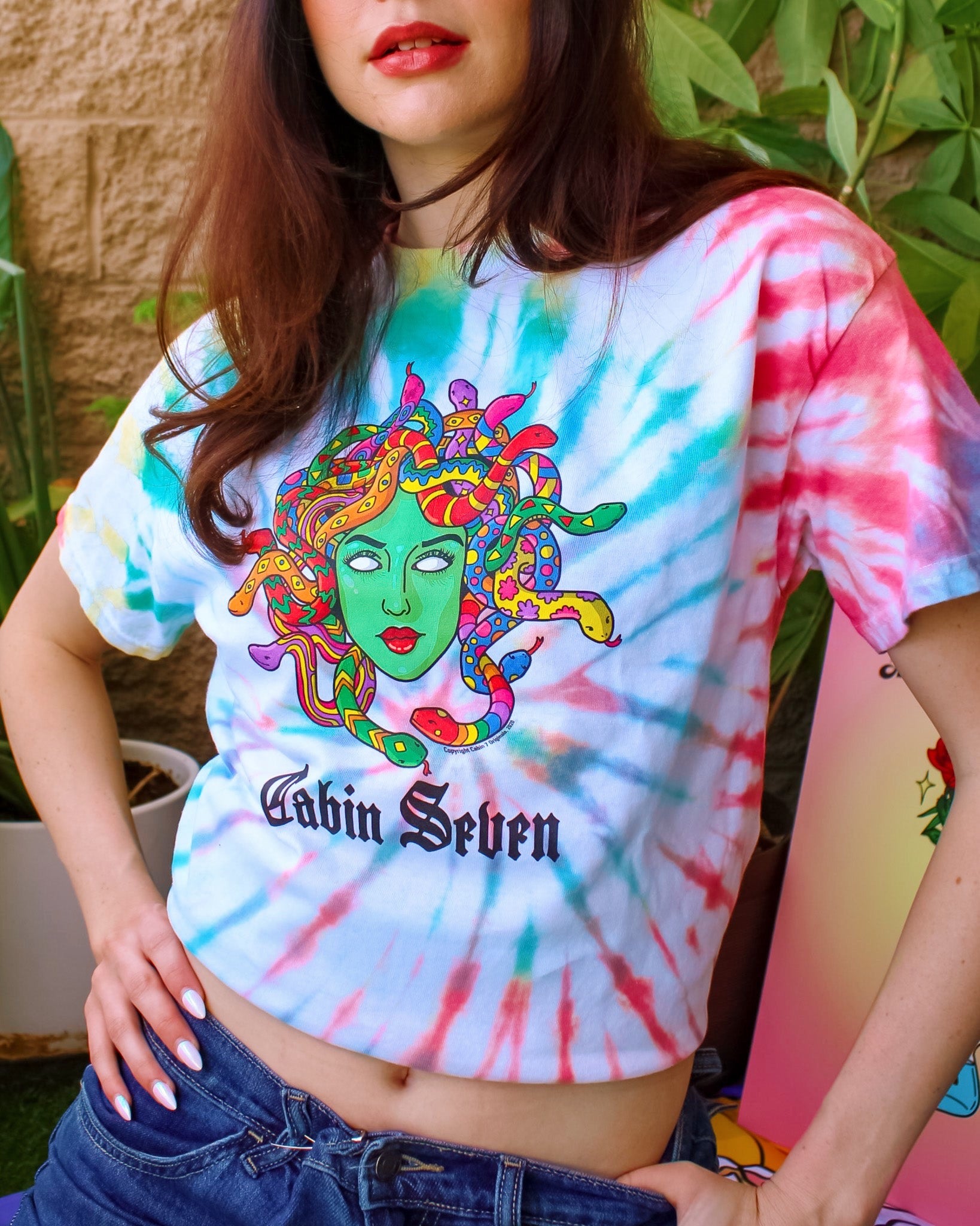 Psychedelic Medusa Tie Dye T-Shirt