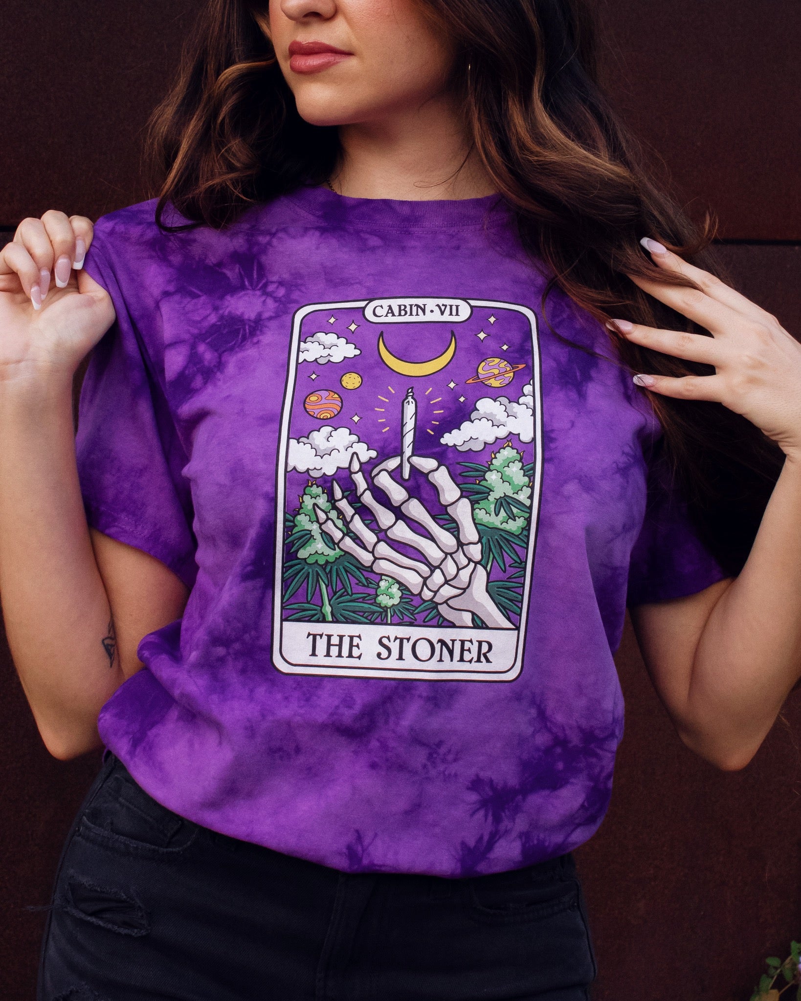 The Stoner Tarot Card Tie Dye T-Shirt