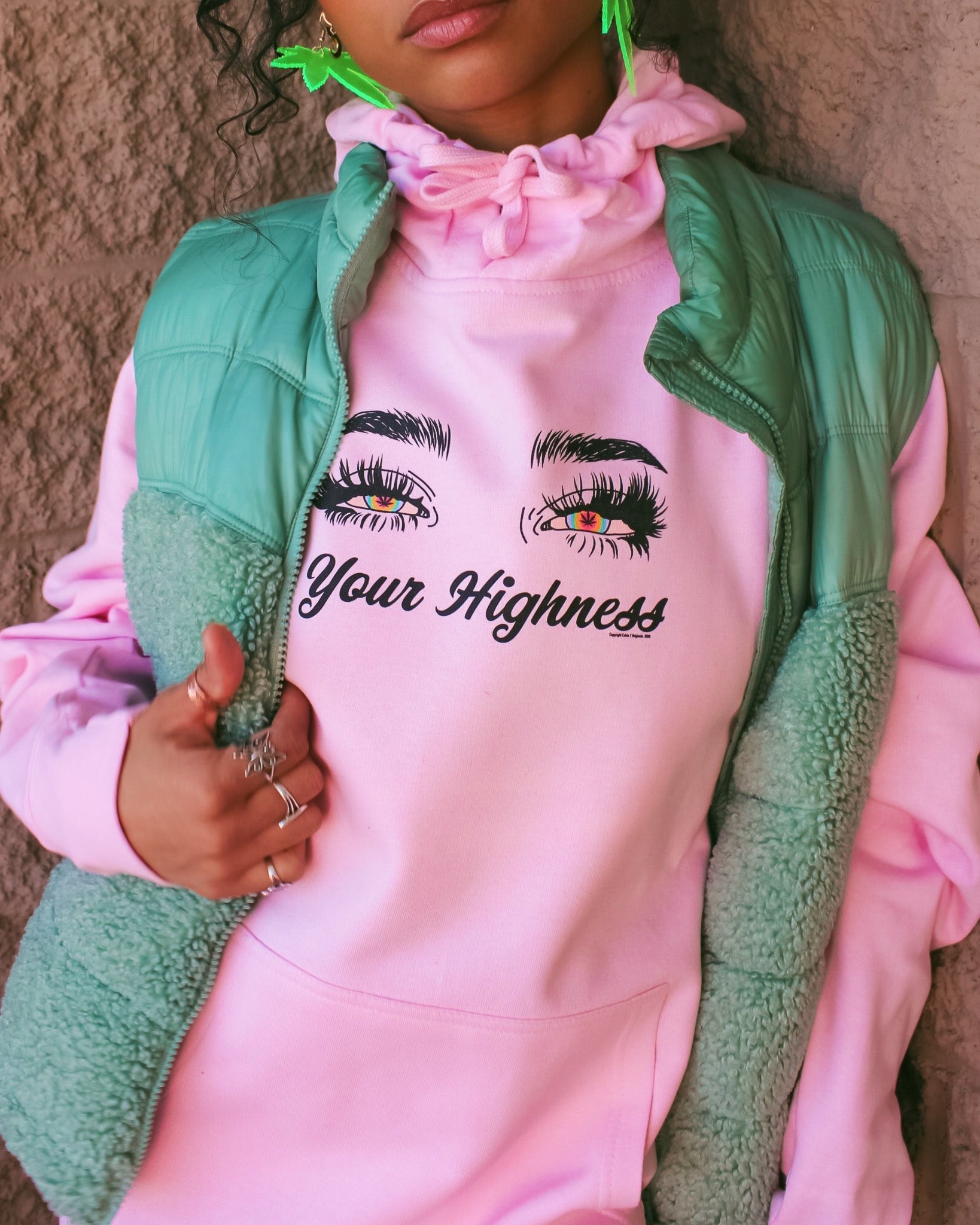 Your Highness Hoodie - Baby Pink