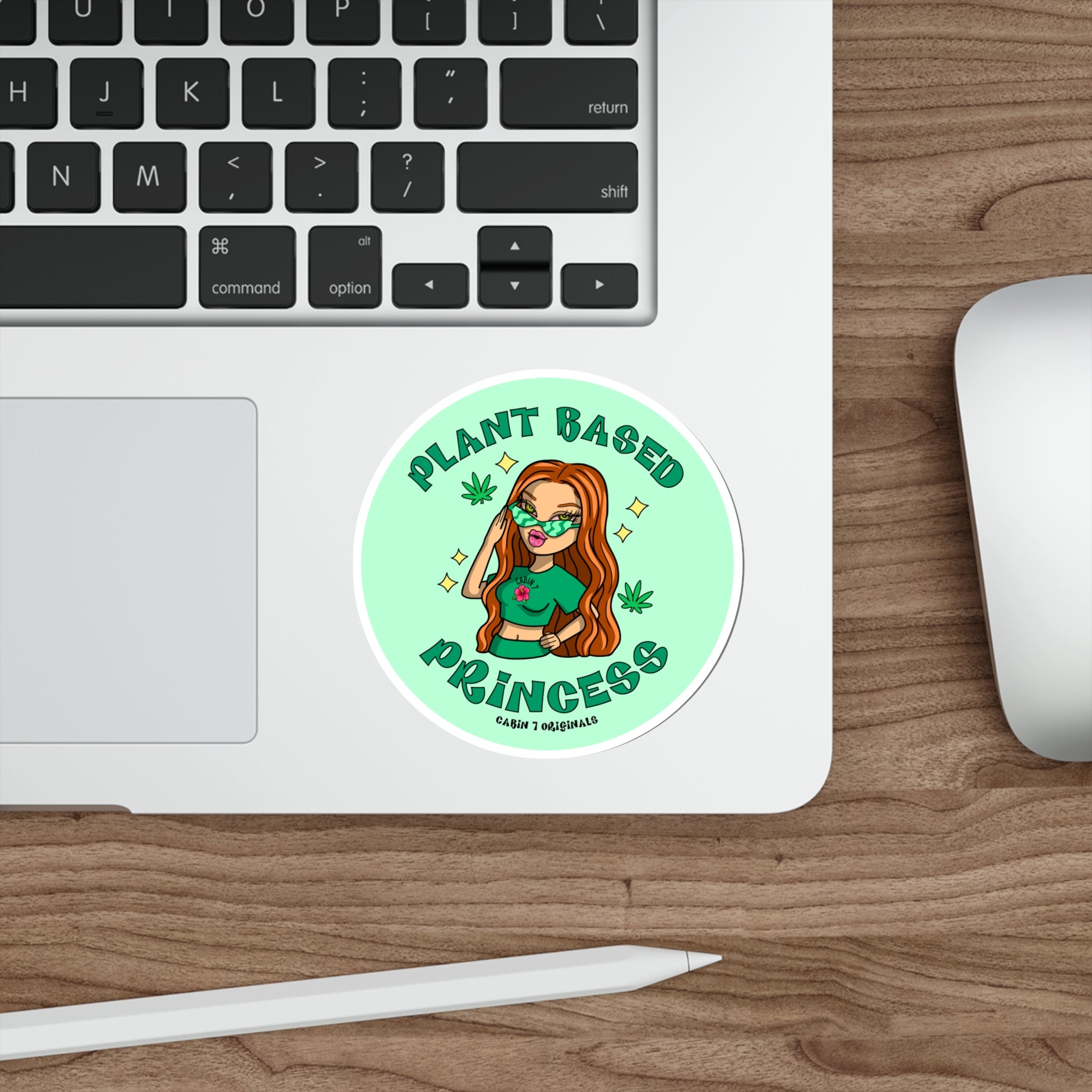 Plant Based Princess Sticker