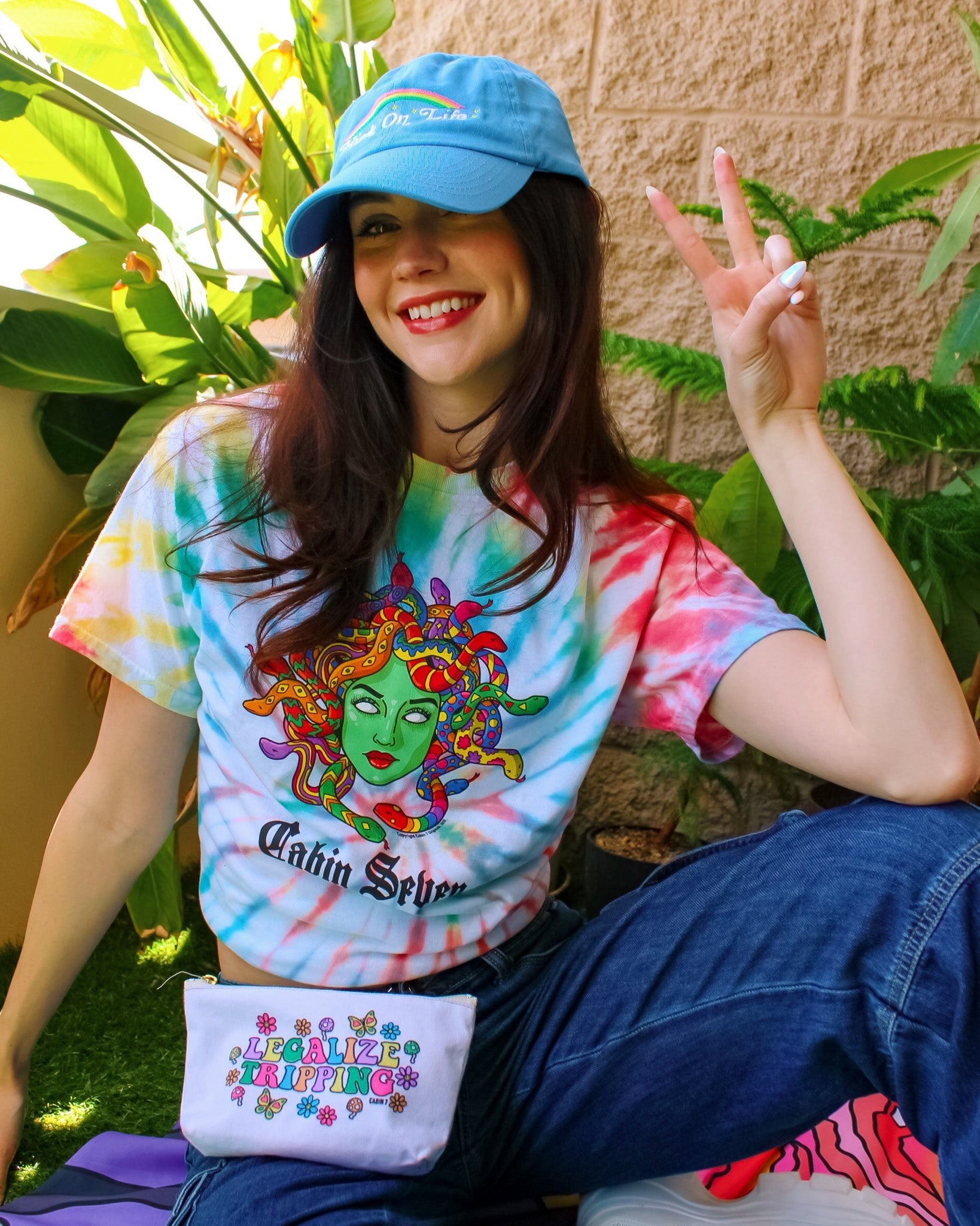 Psychedelic Medusa Tie Dye T-Shirt
