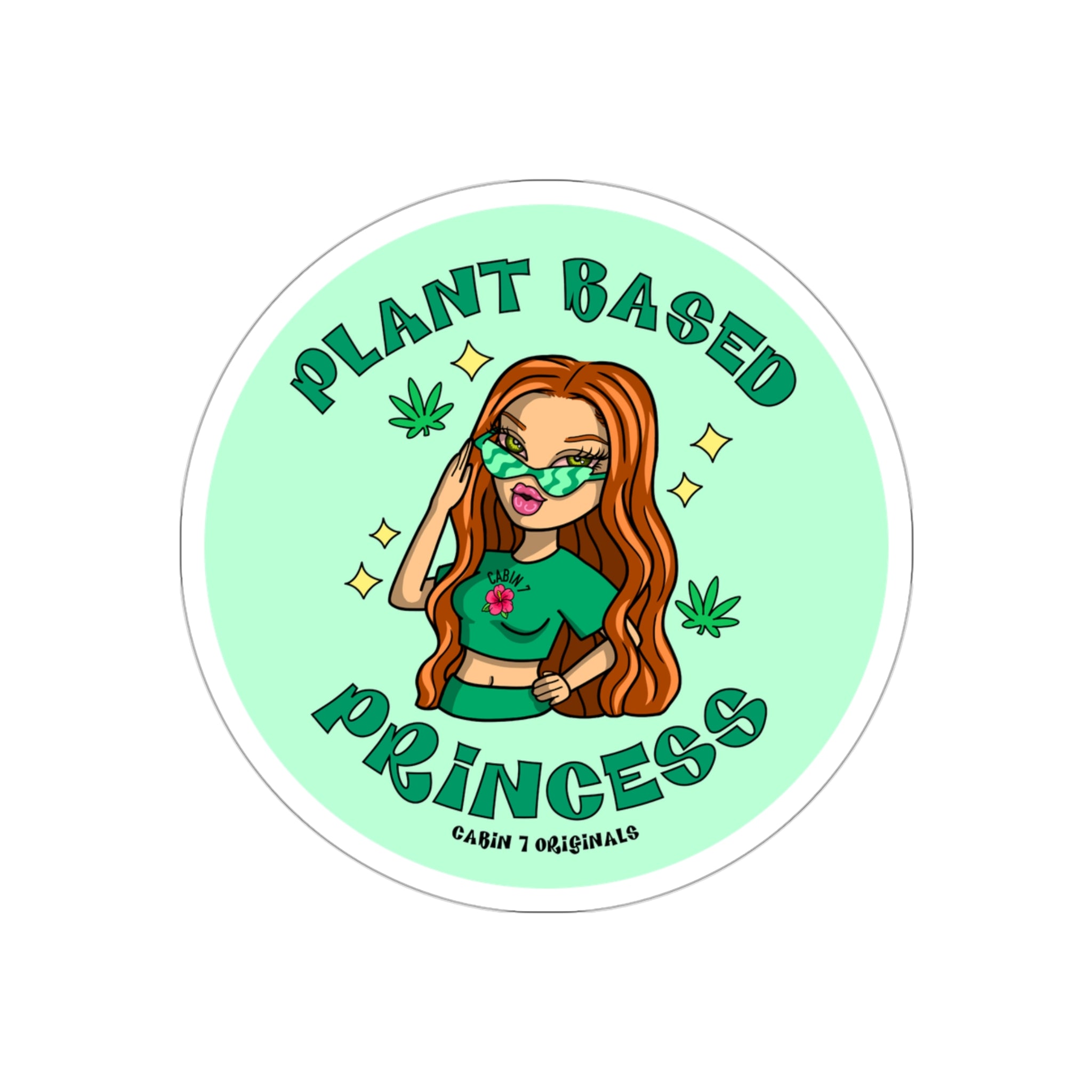 Plant Based Princess Sticker