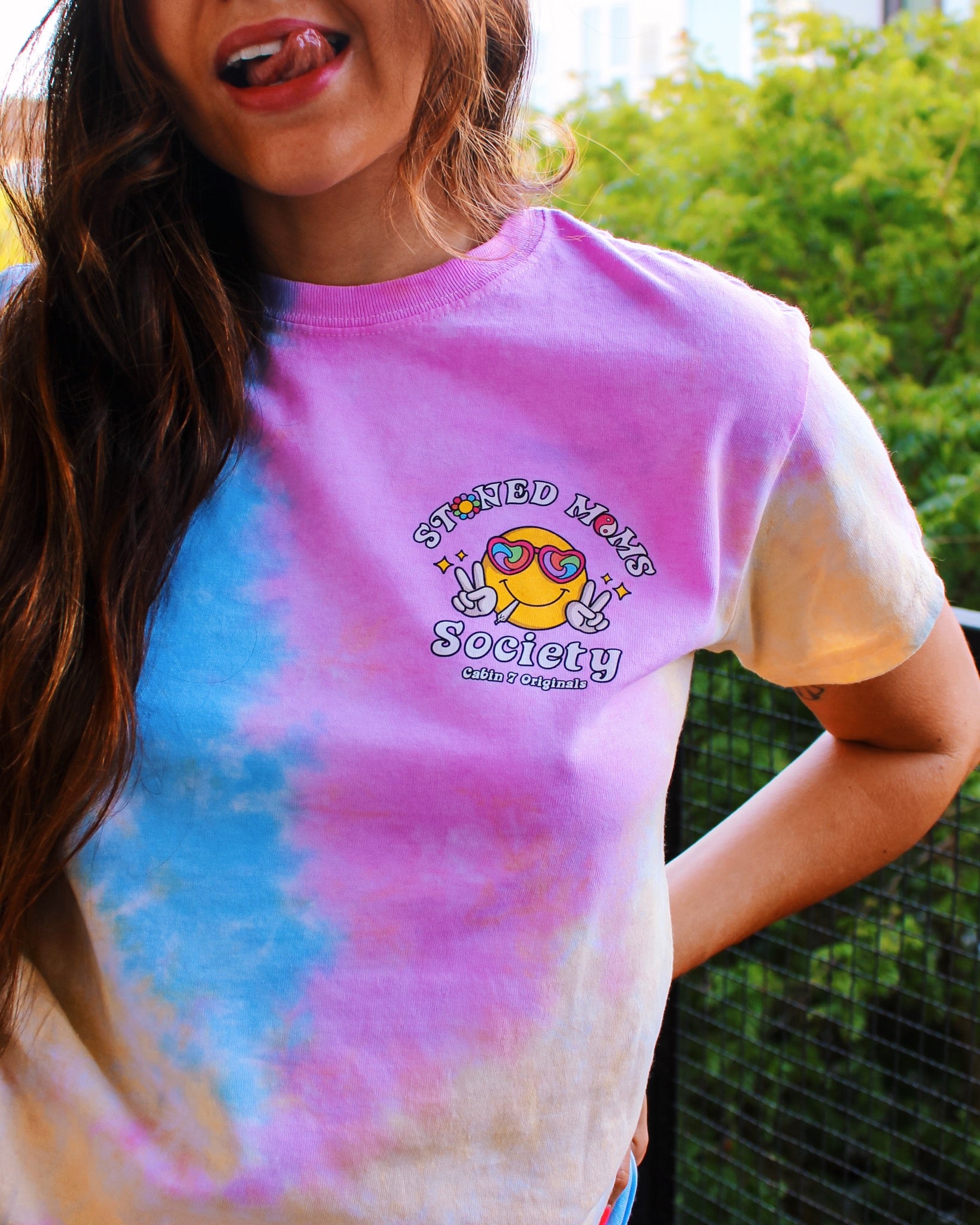 Stoned Moms Society Tie Dye T-Shirt