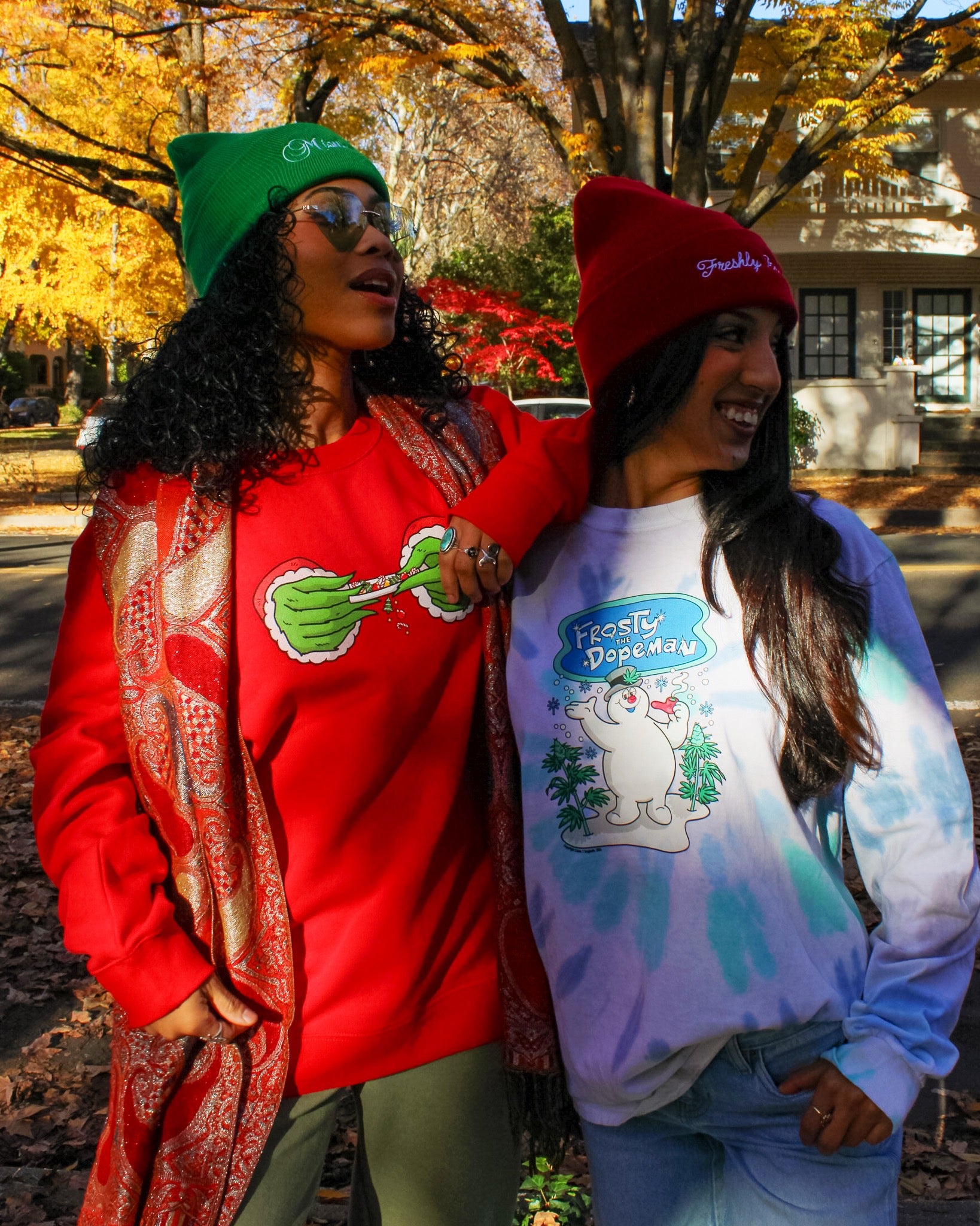 Grinch Who Rolled Christmas Sweatshirt