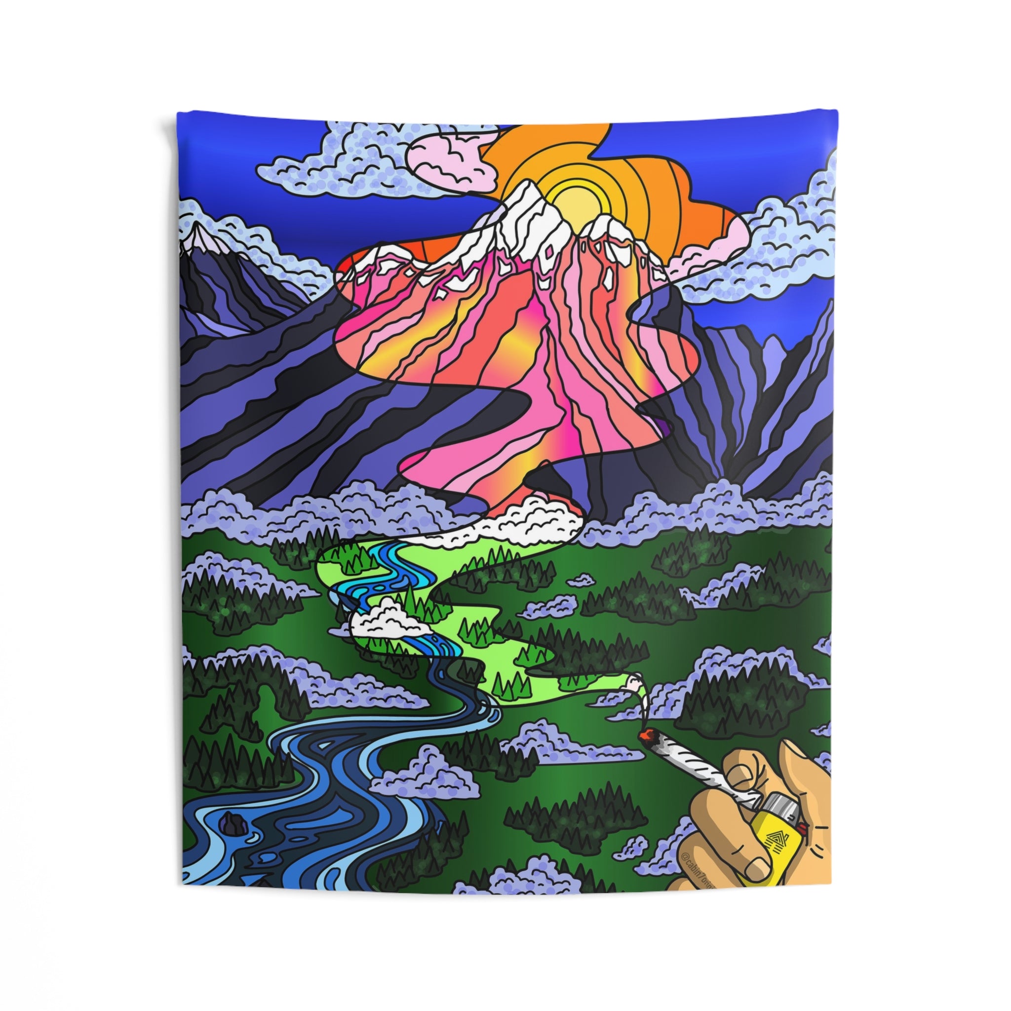 "Medicated Perspective (Version 2)" Wall Tapestry