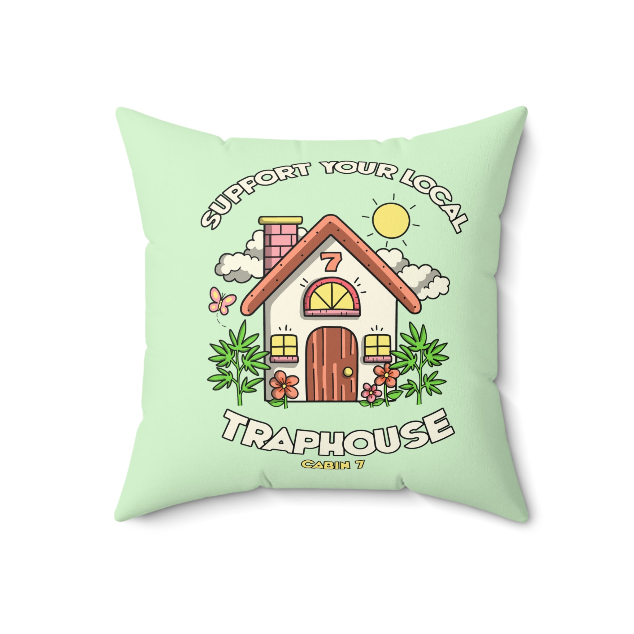 Local Traphouse Throw Pillow