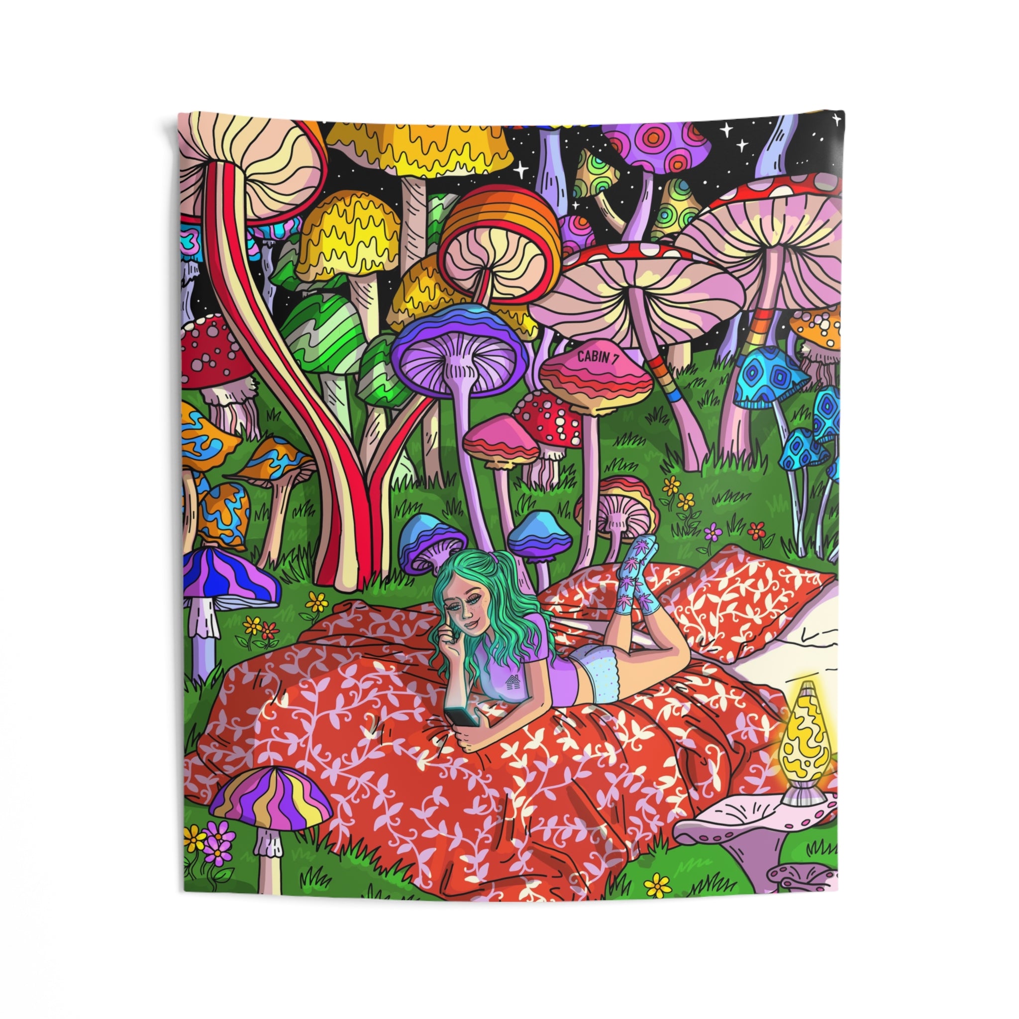 "Mushroom Forest" Wall Tapestry