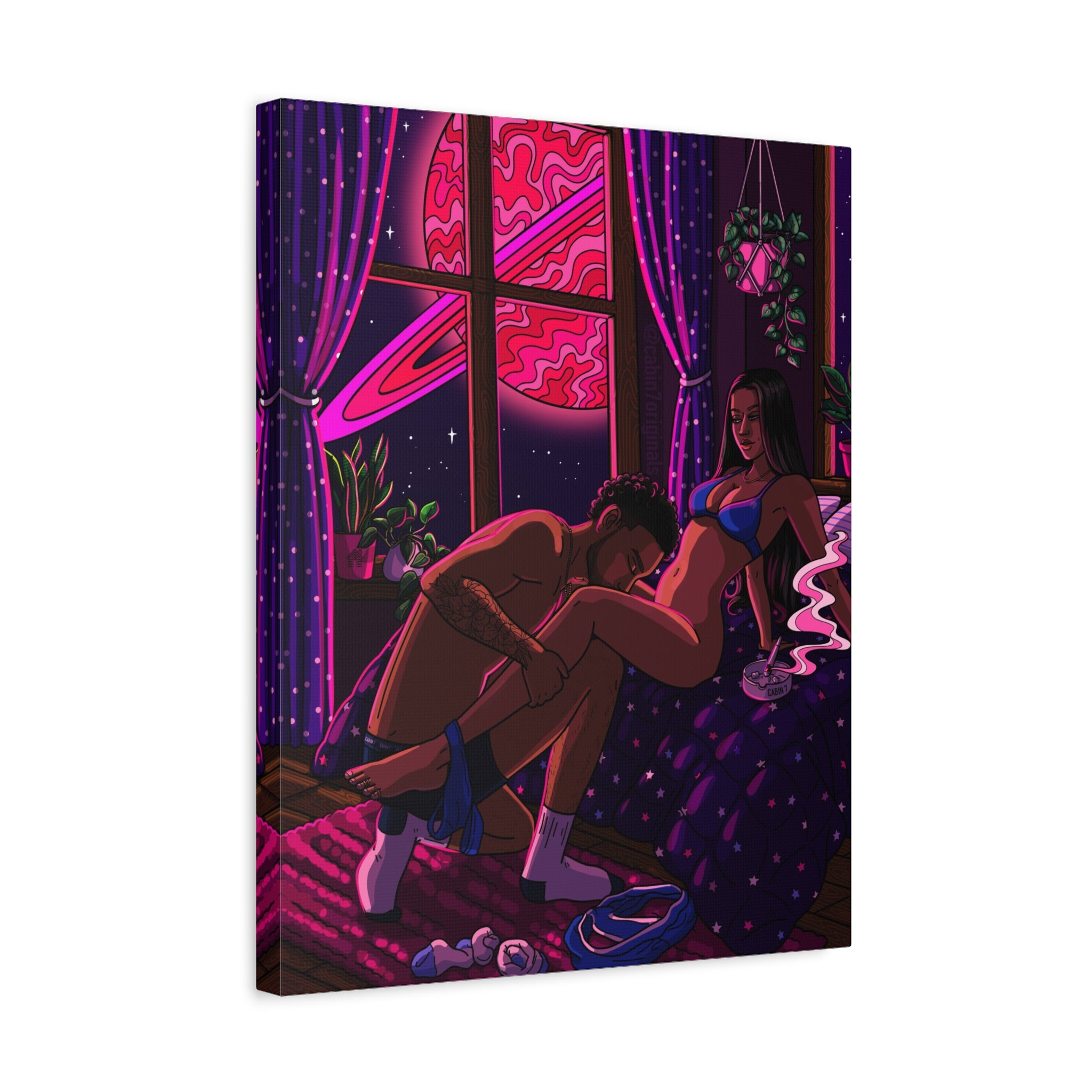 "FUCHSIA FIRE" Canvas Print