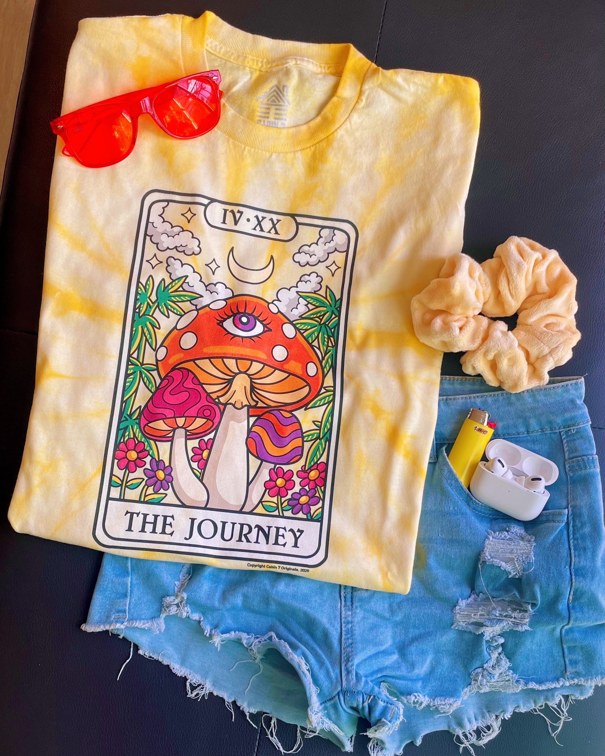 The Journey Tarot Tie Dye T-Shirt