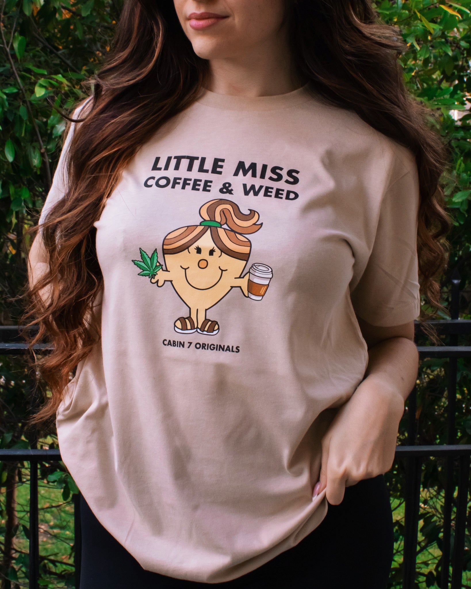 Little Miss Coffee & Weed T-Shirt