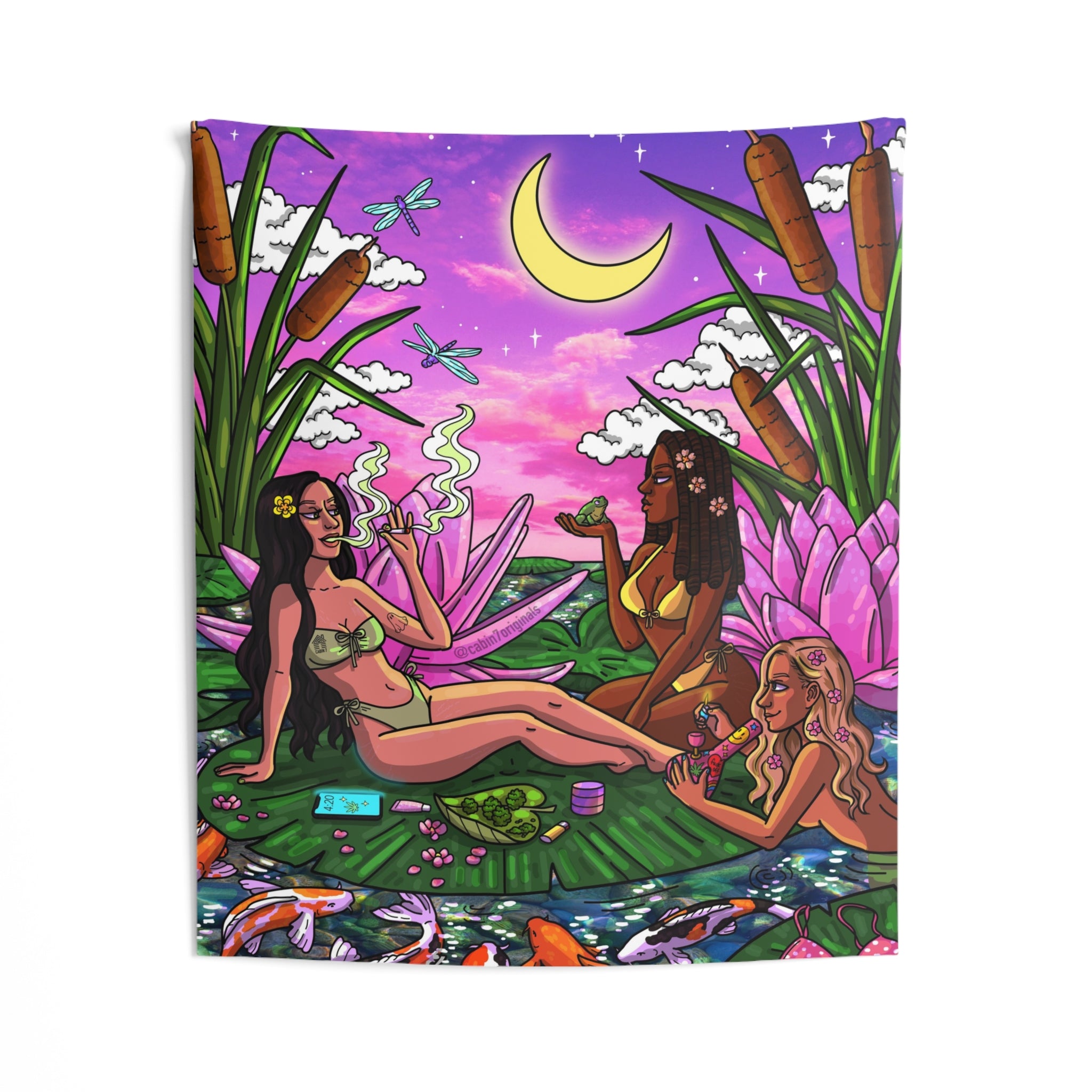 "Water Lilies" Wall Tapestry